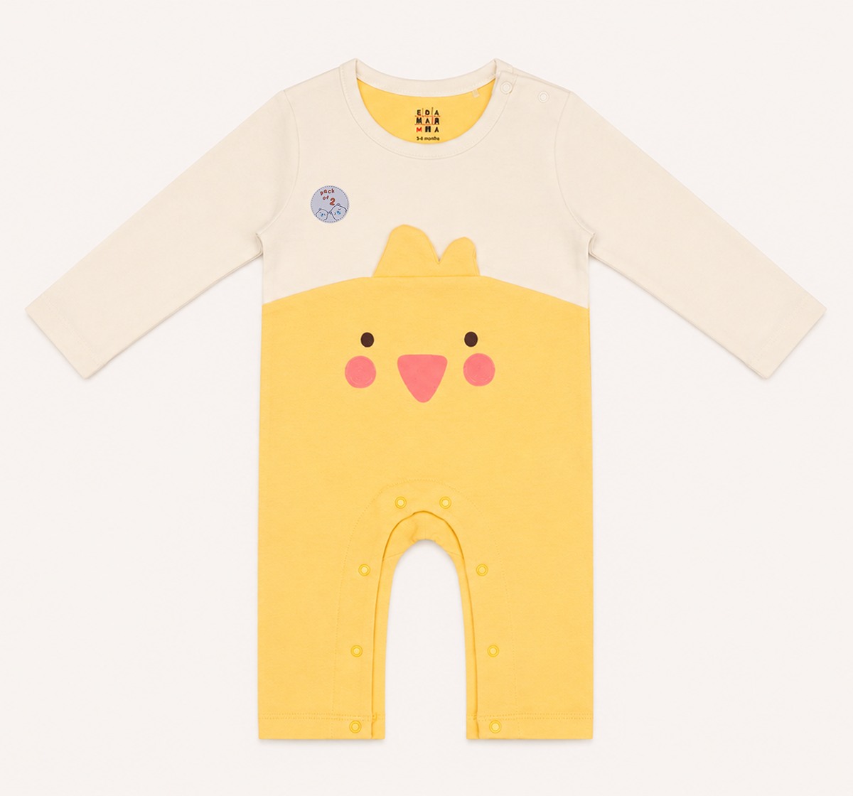 Ed-a-Mamma Baby Boys Rompers Pack of 2 Multi