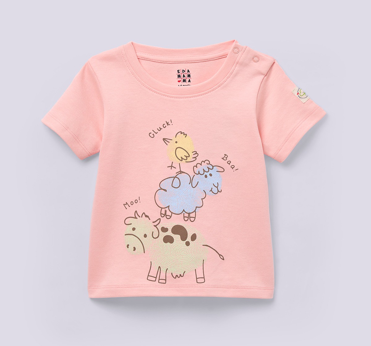 Ed-a-Mamma Baby Boys T-Shirt Pack of 2 Multi