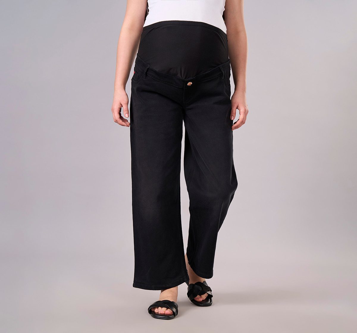 Maternity Clothing  Denim Solid Black