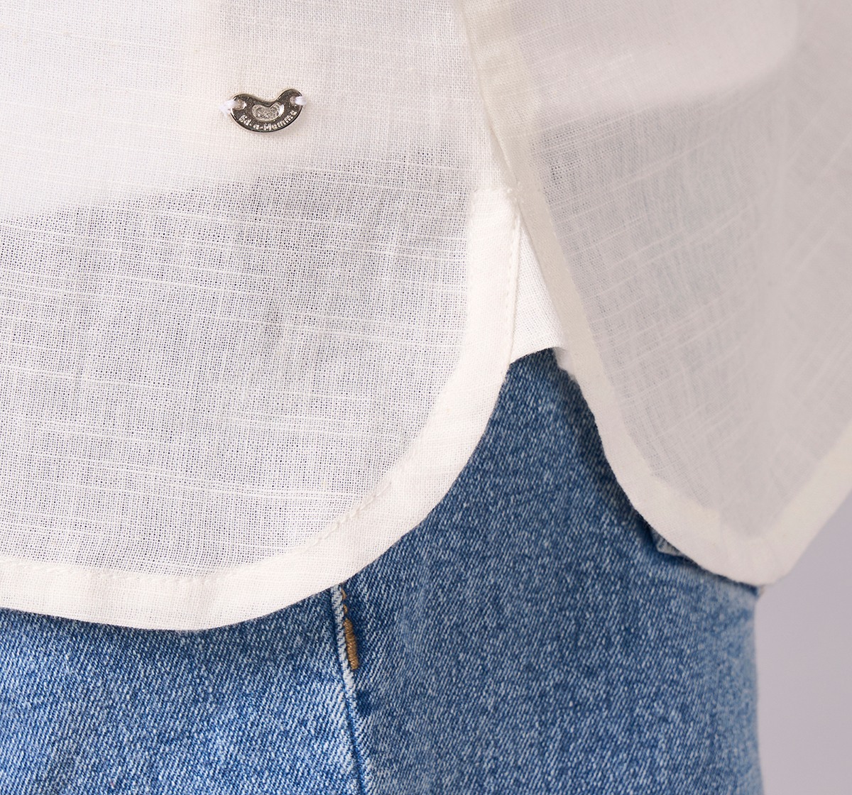 Maternity Clothing  Shirt Solid Off-White