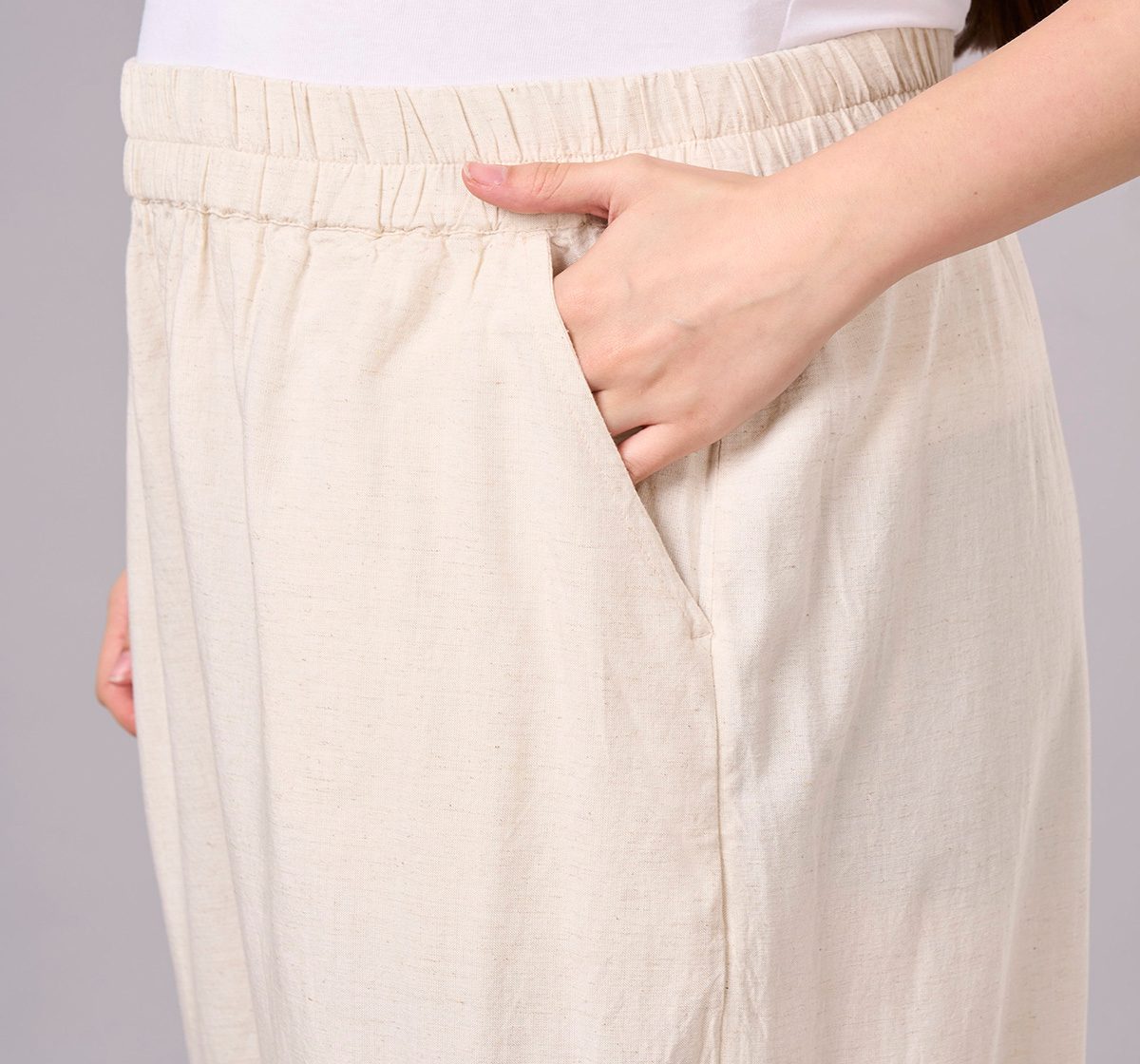 Maternity Clothing  Cord Set Solid Off-White