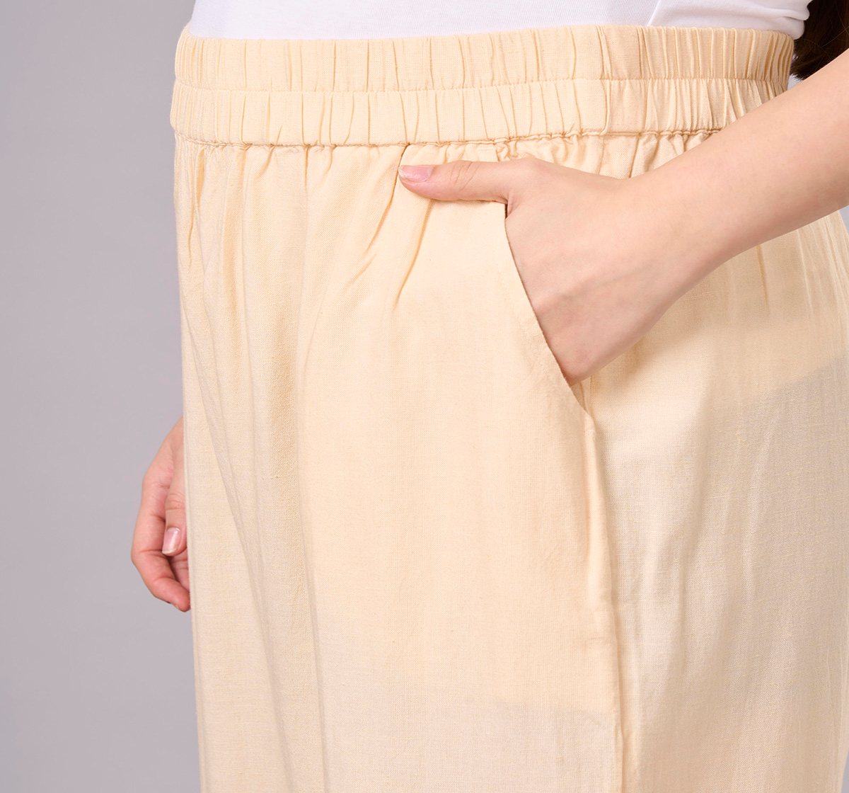 Maternity Clothing Cord Set Printed Beige