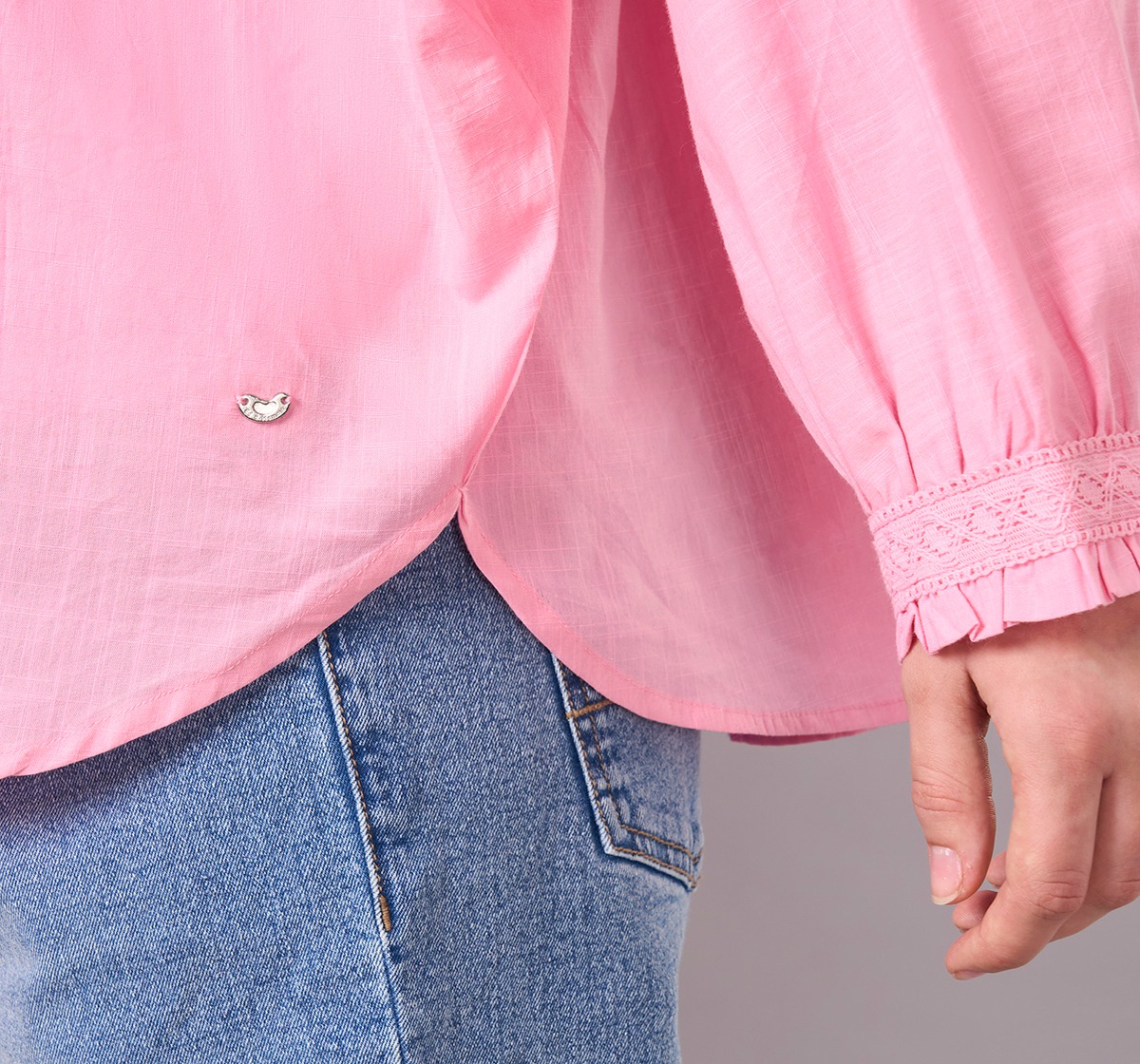 Maternity Clothing  Top Solid Pink