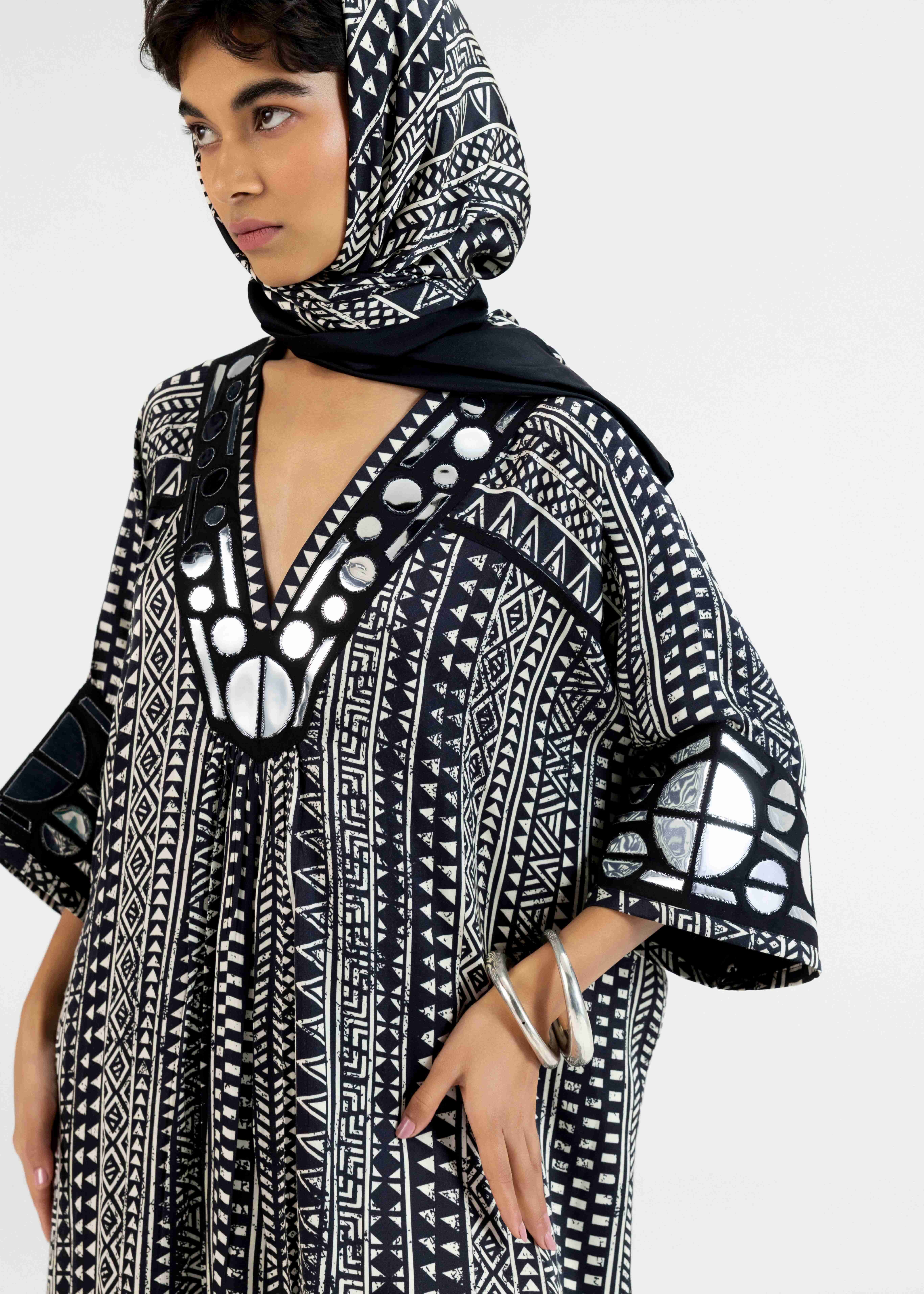 Black Kaftan Tunic