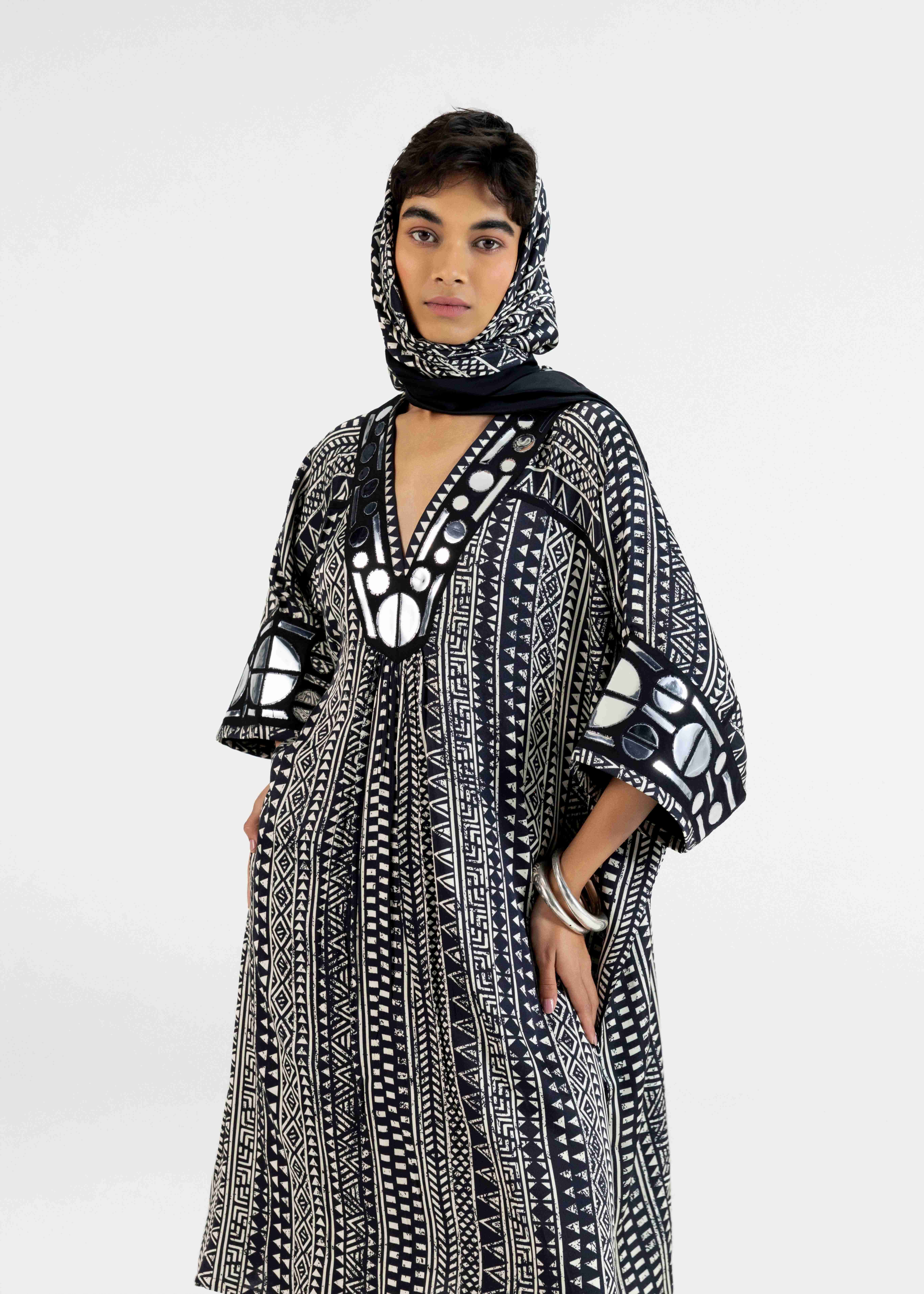 Black Kaftan Tunic