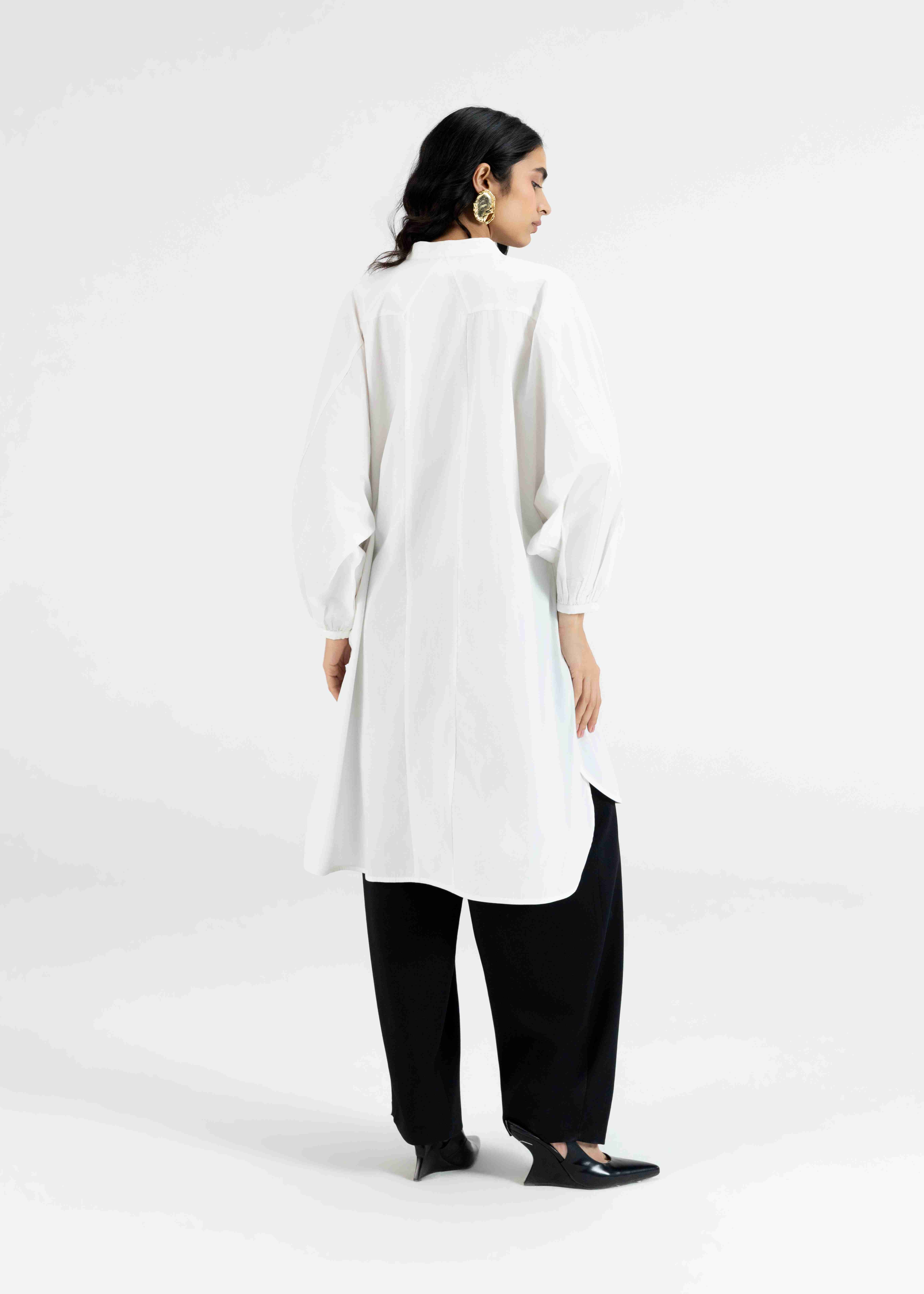 White Dolman Tunic