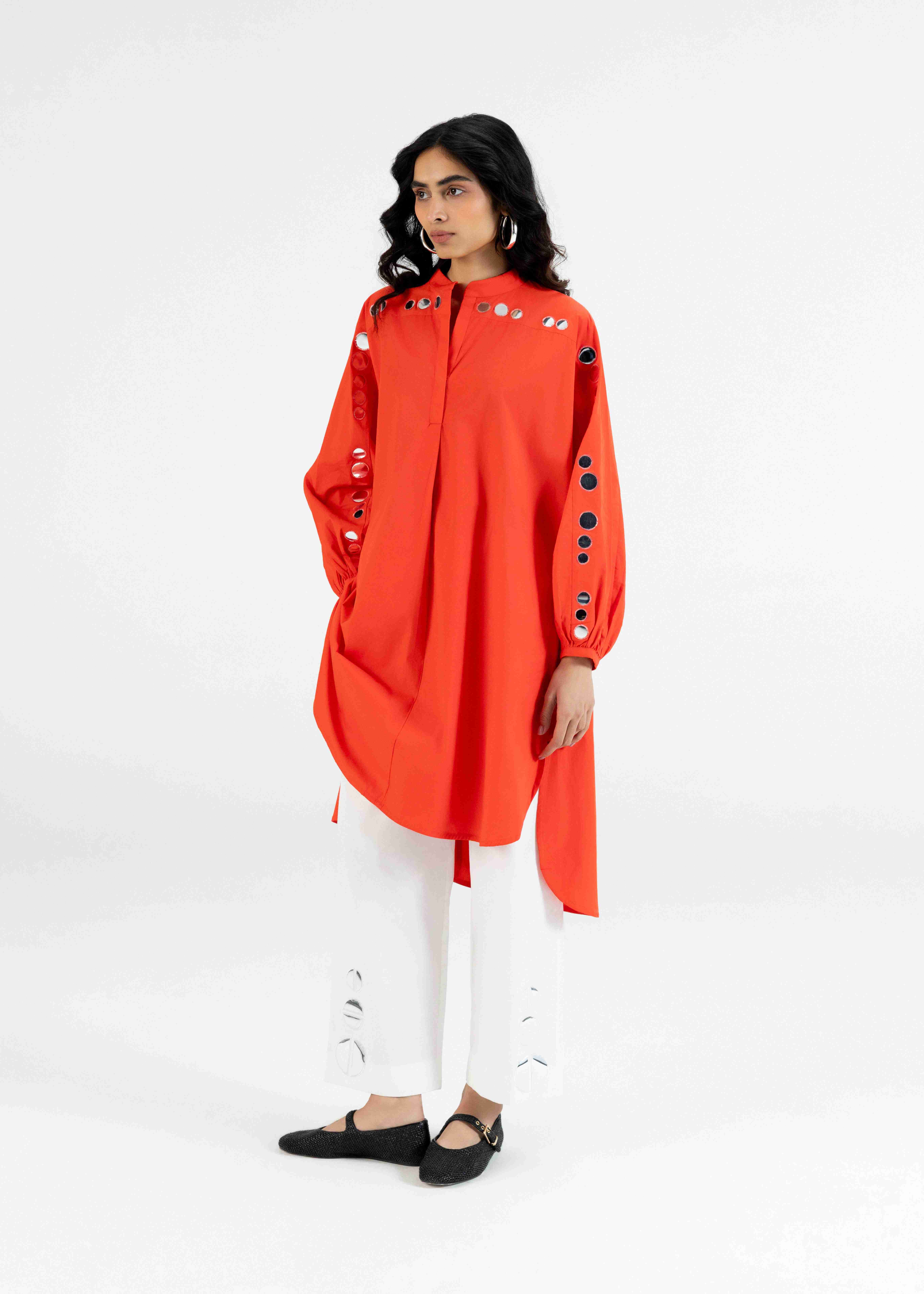 Orange Dolman Tunic