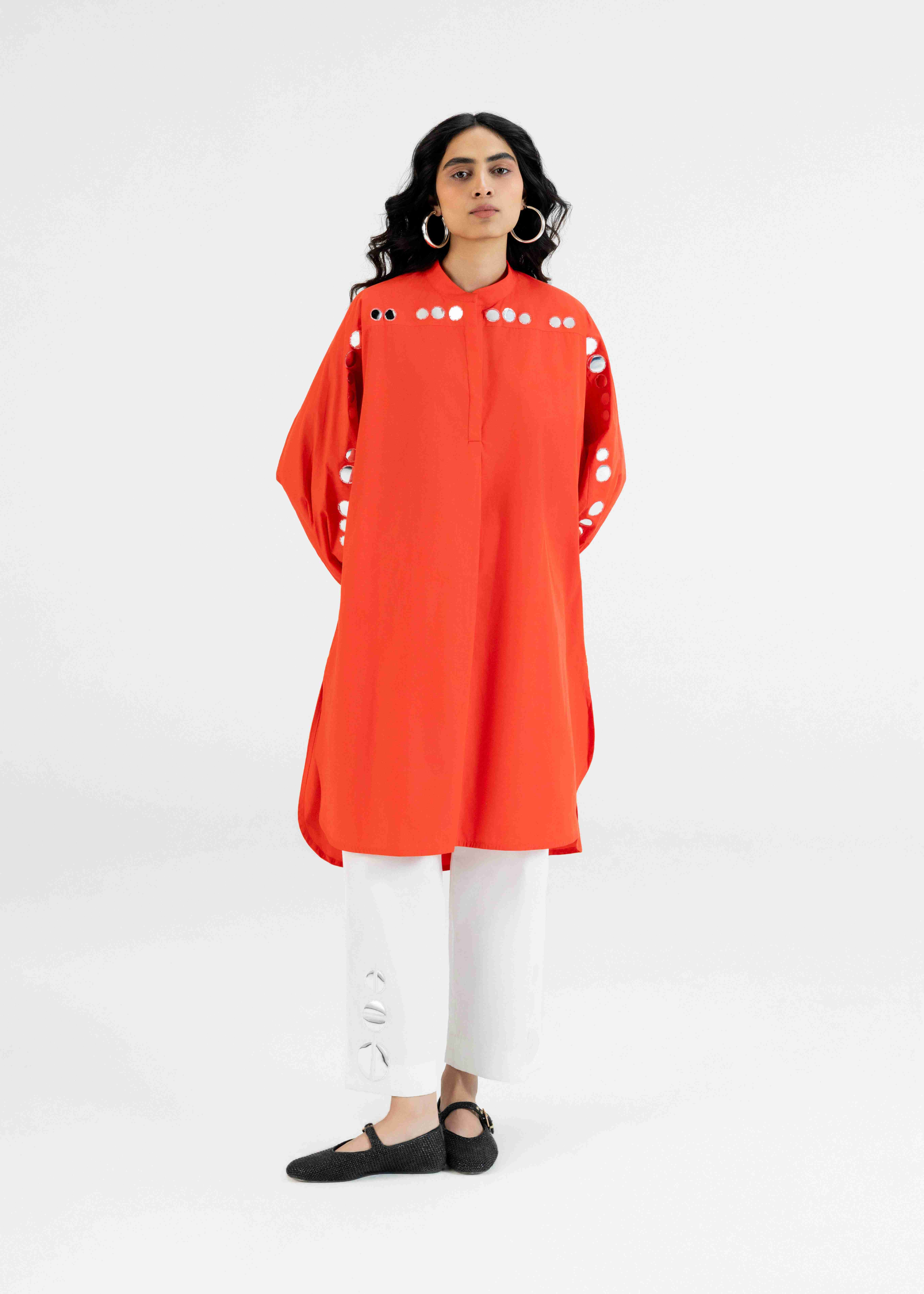 Orange Dolman Tunic