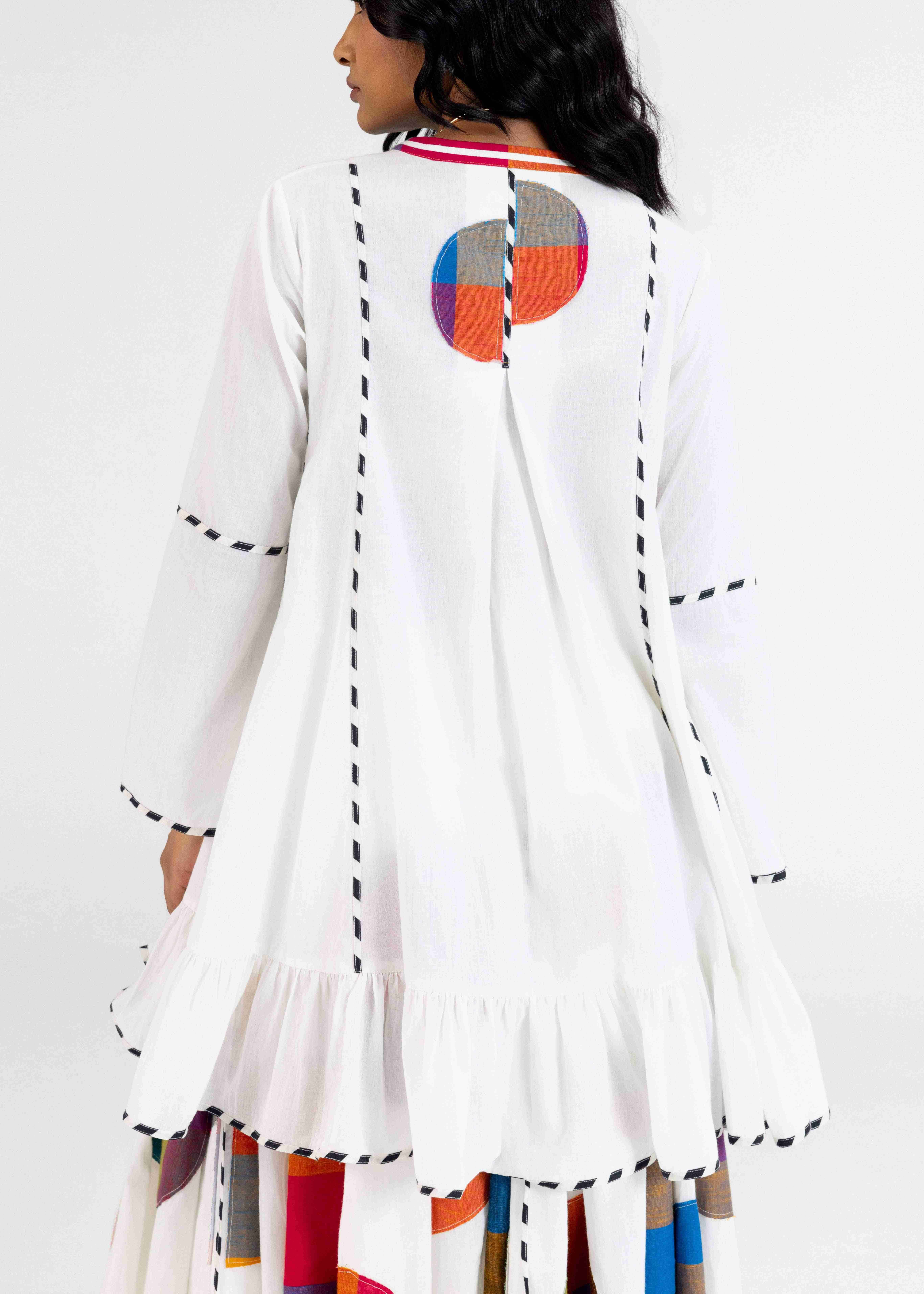 Offwhite Multipanel Tunic
