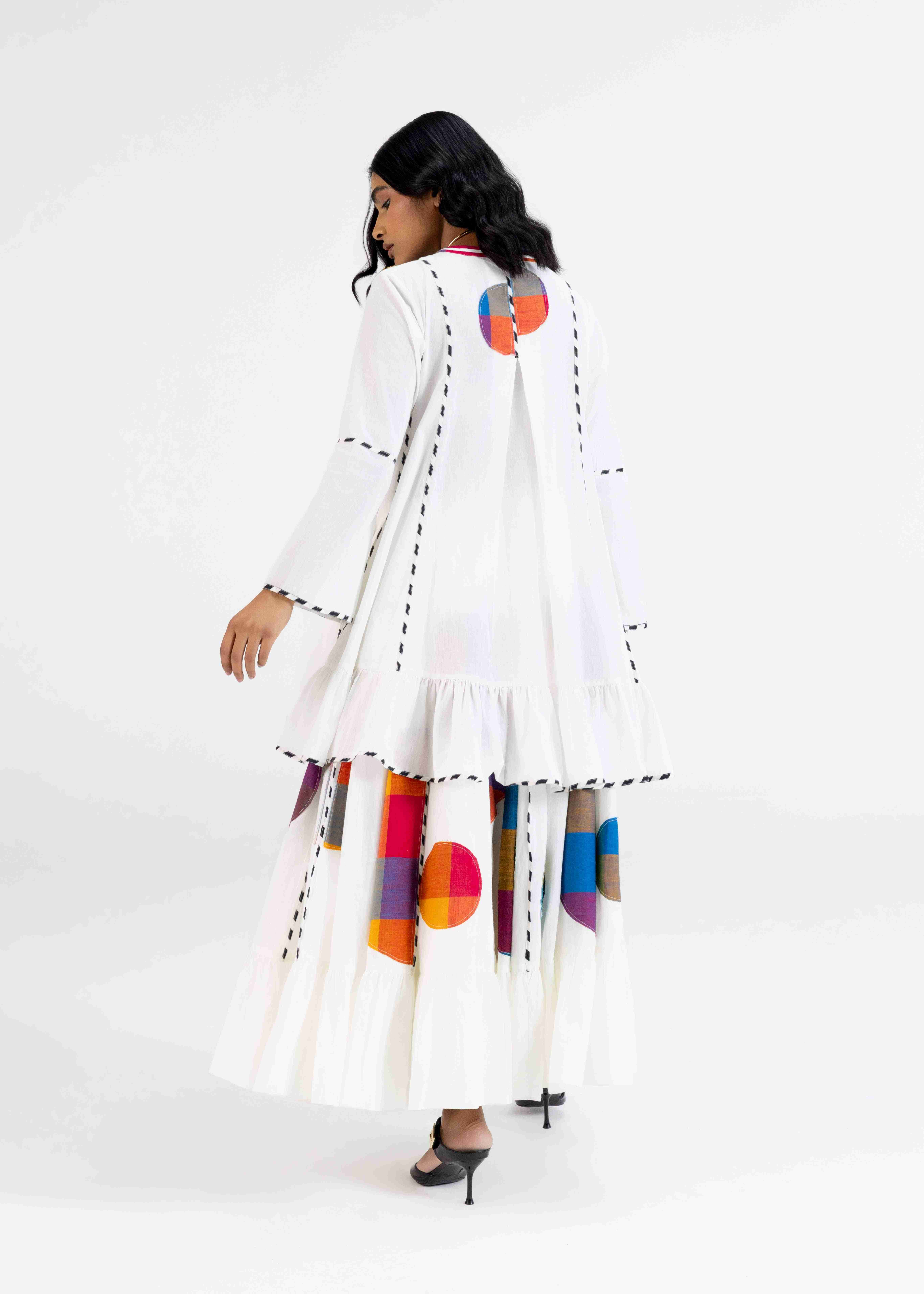 Offwhite Multipanel Tunic