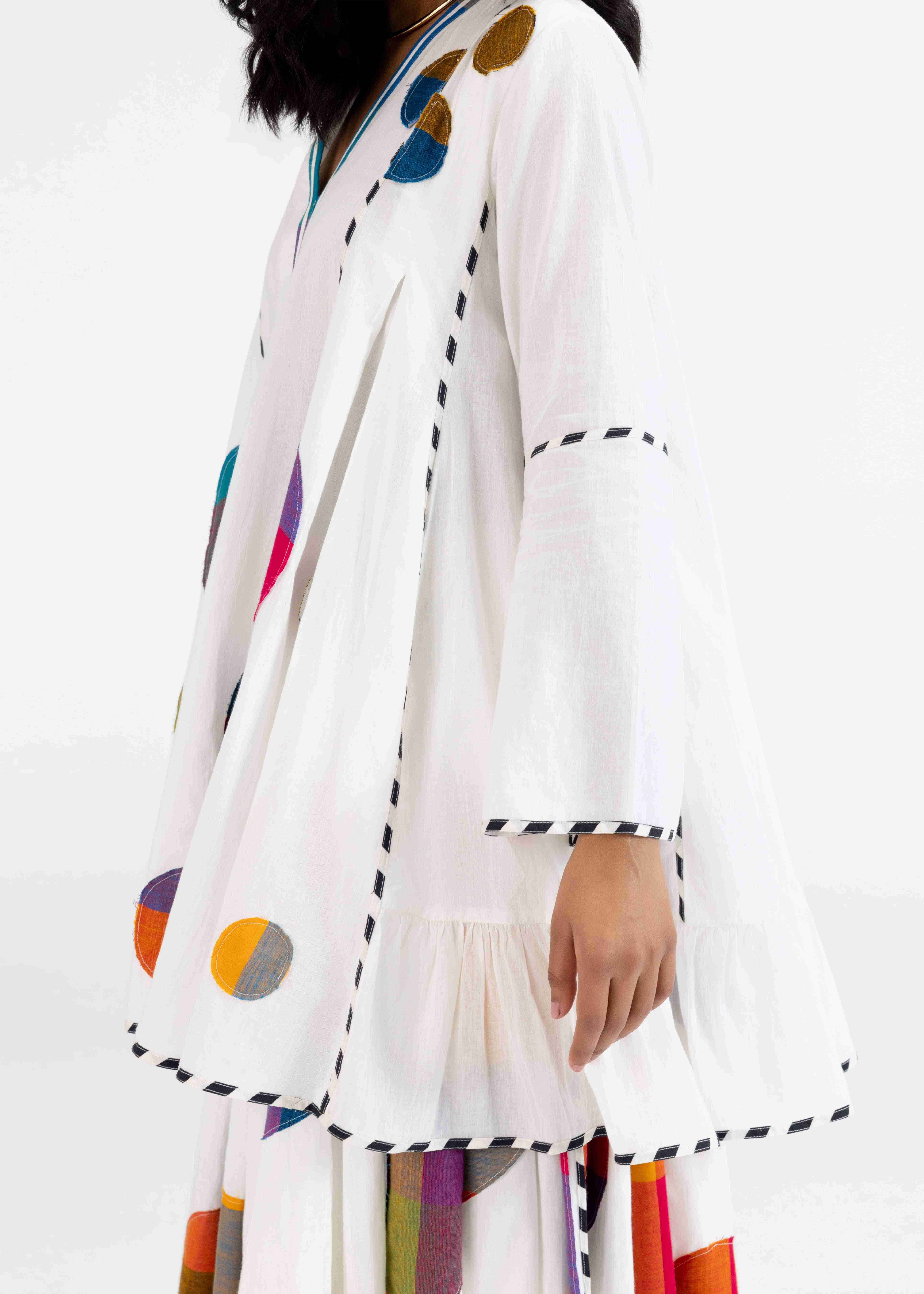 Offwhite Multipanel Tunic
