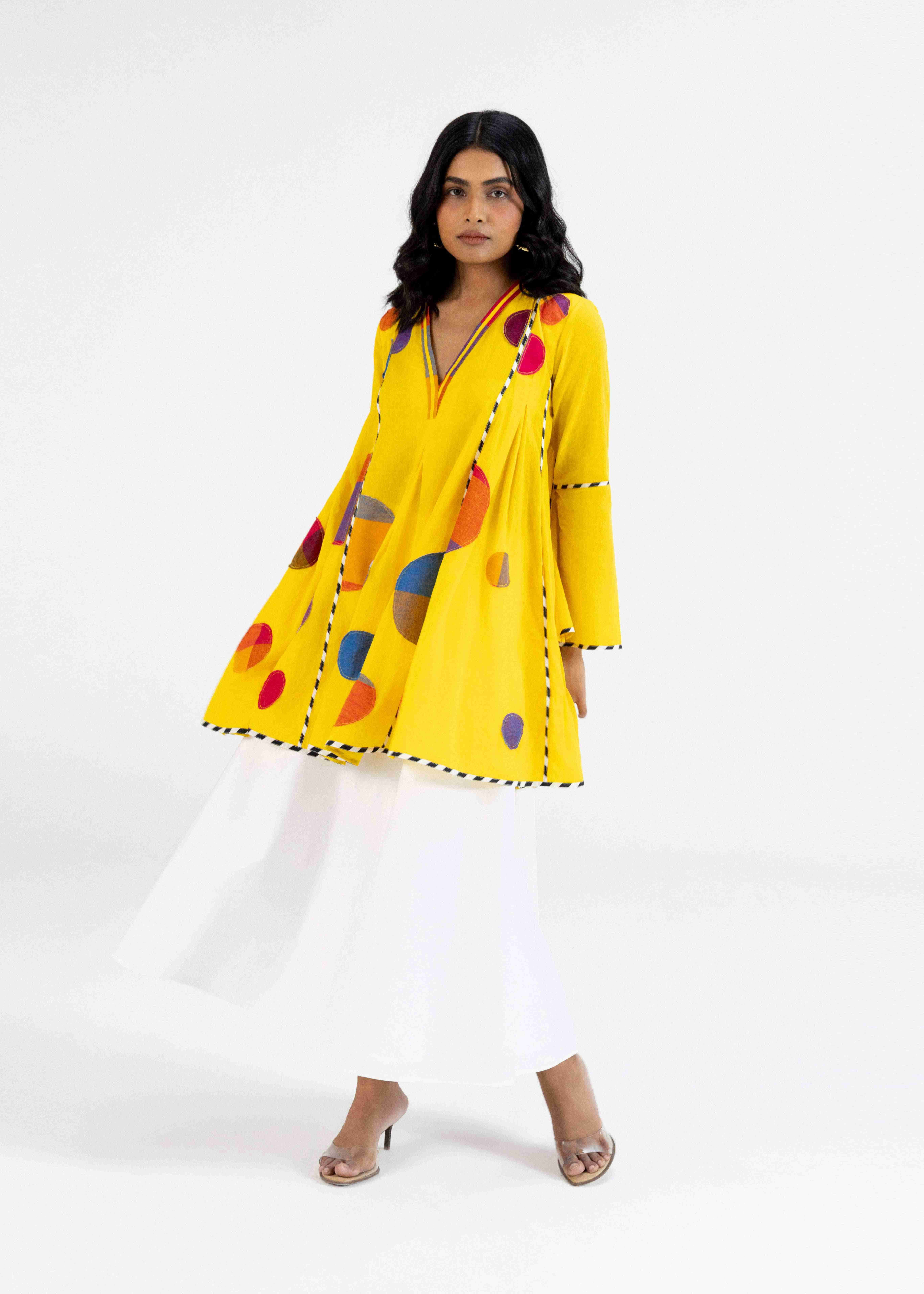 Yellow Multipanel Tunic