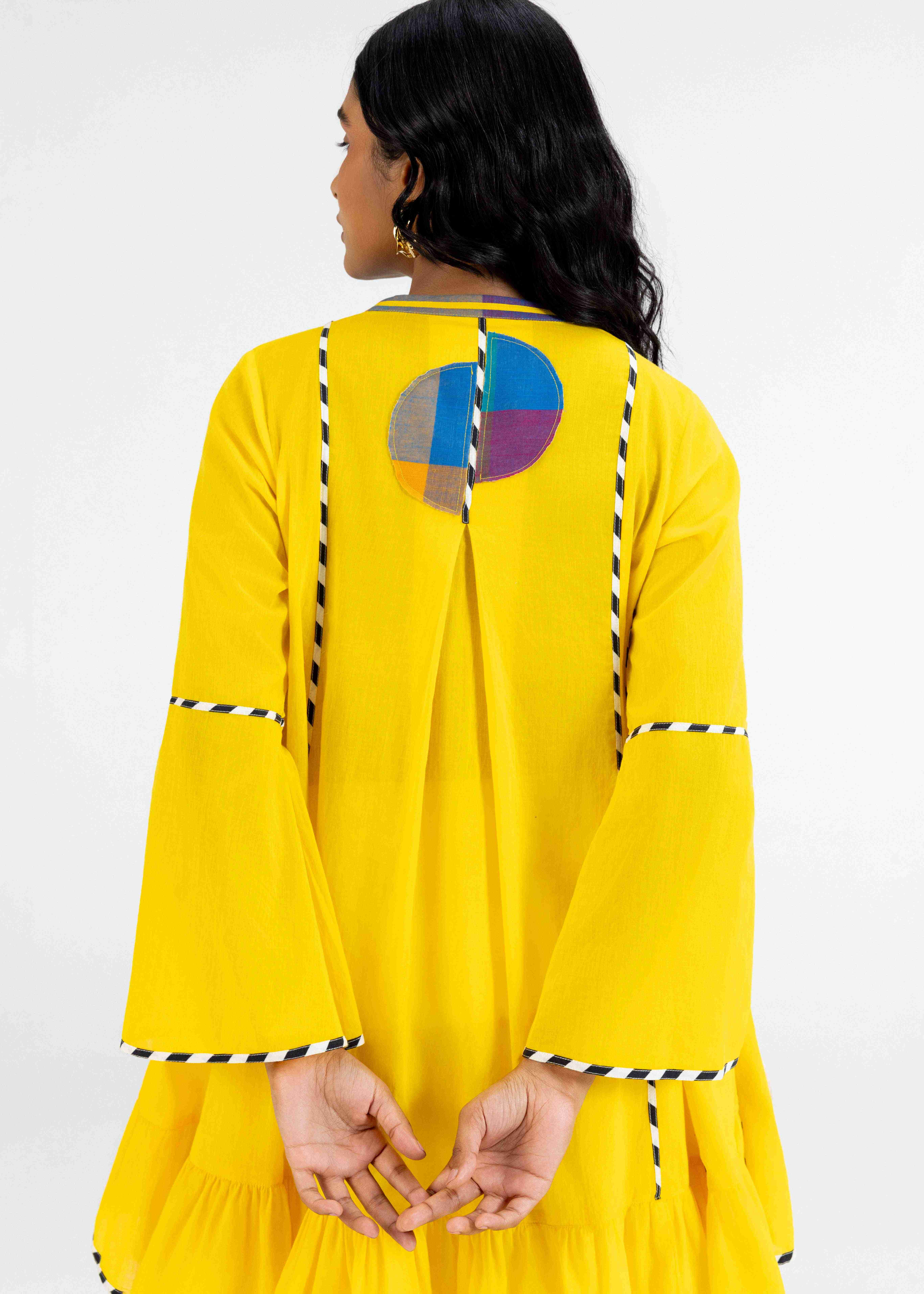 Yellow Multipanel Tunic