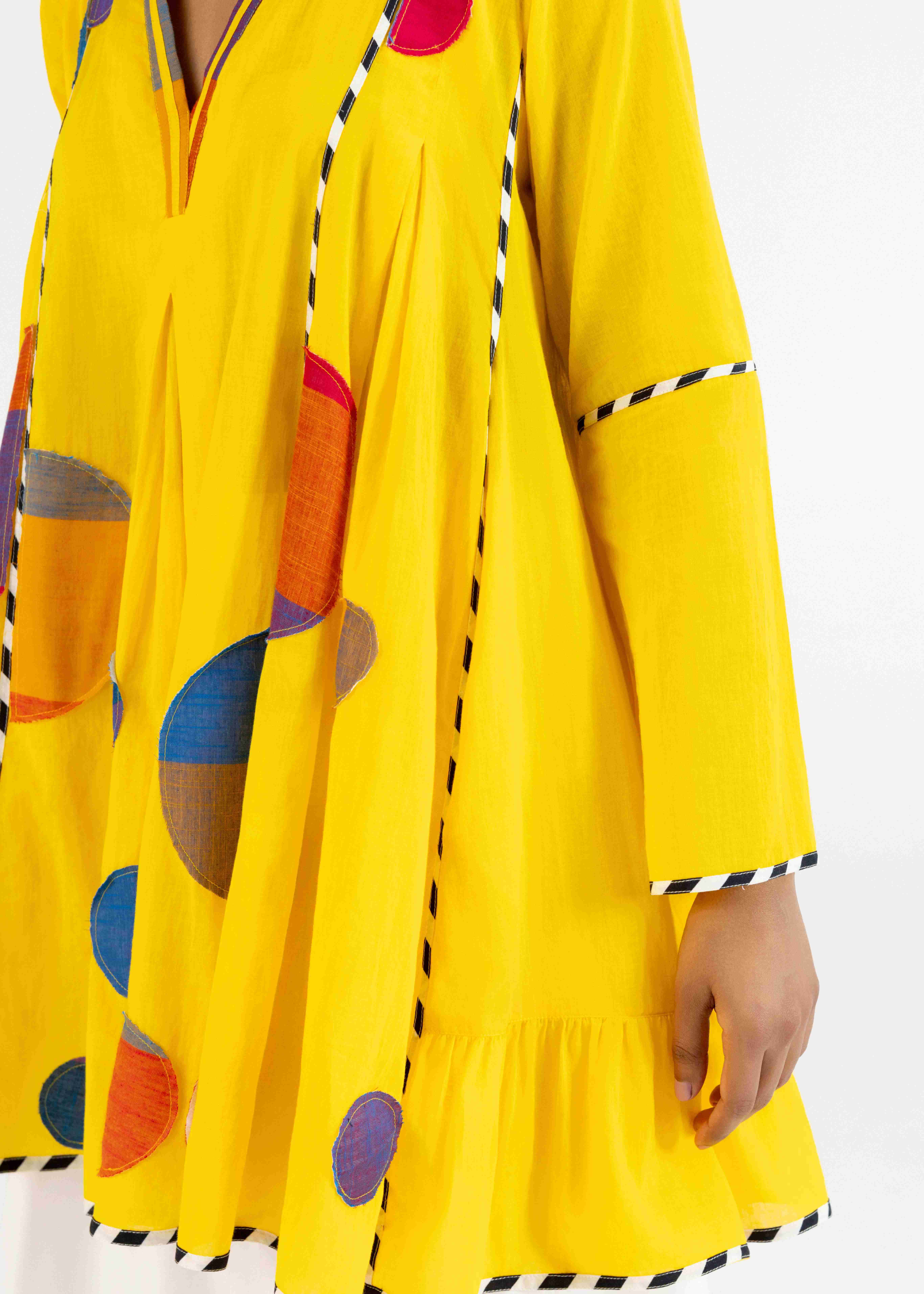 Yellow Multipanel Tunic