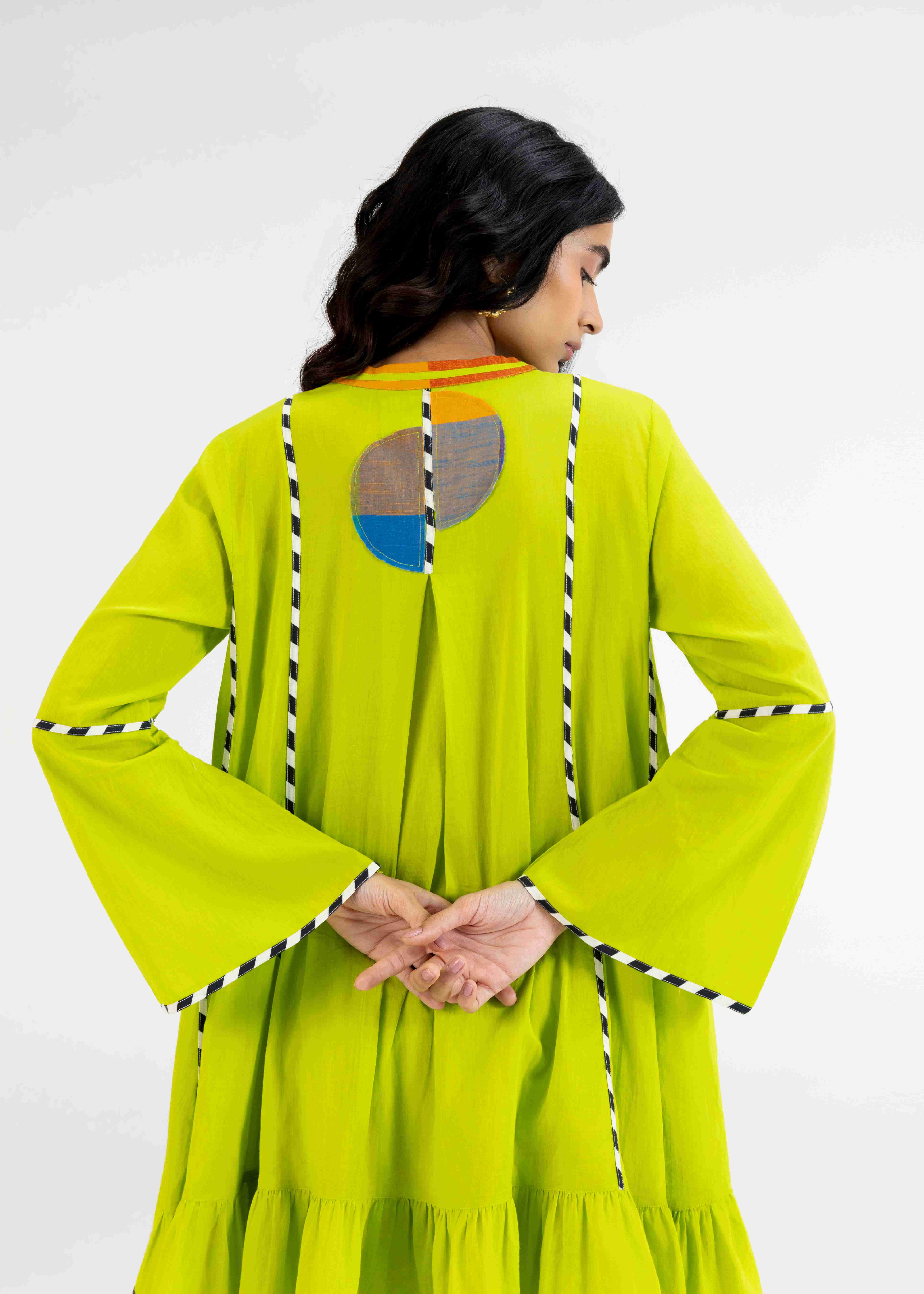 Lime Green Multipanel Tunic