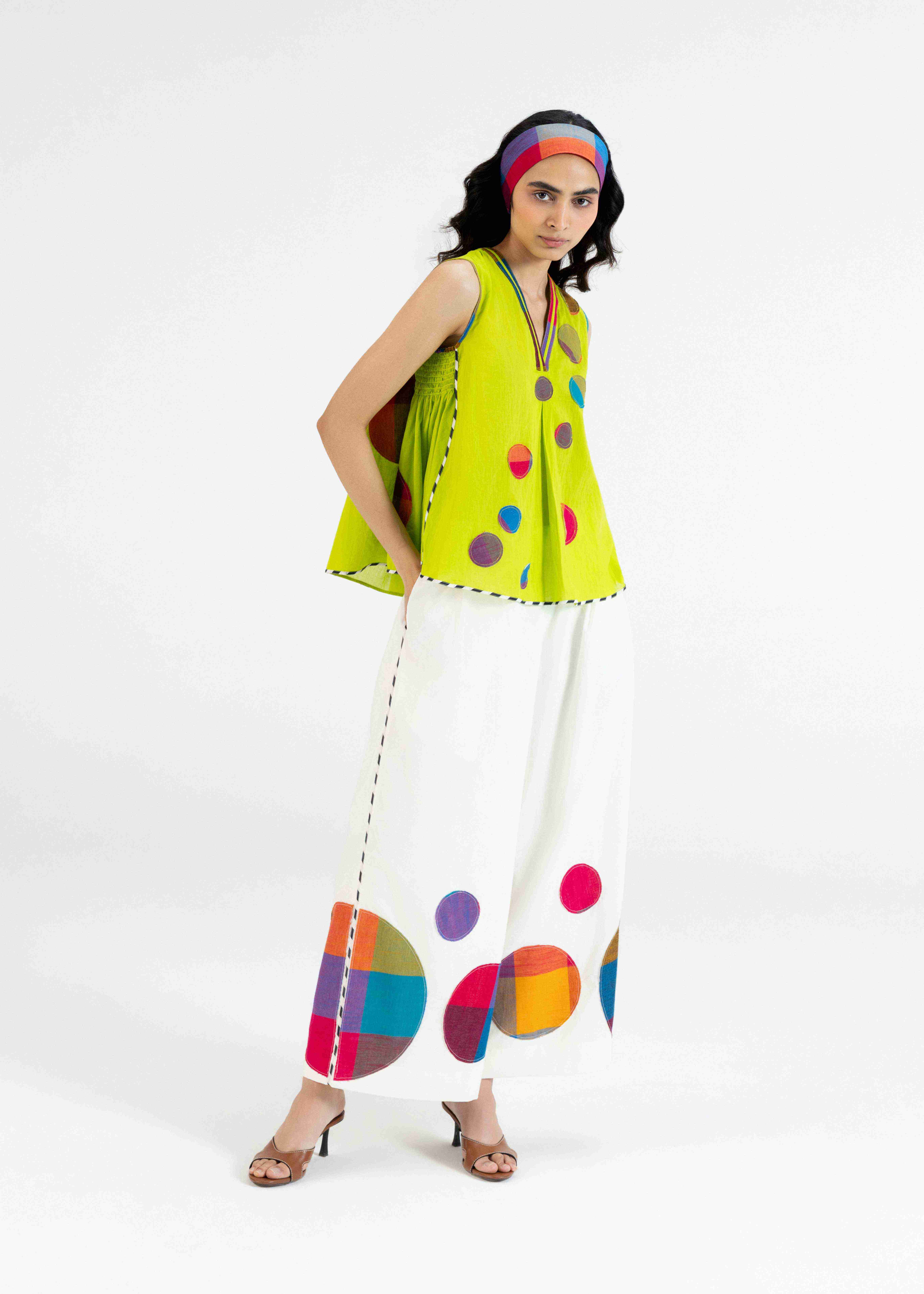 Lime Green Smock Top