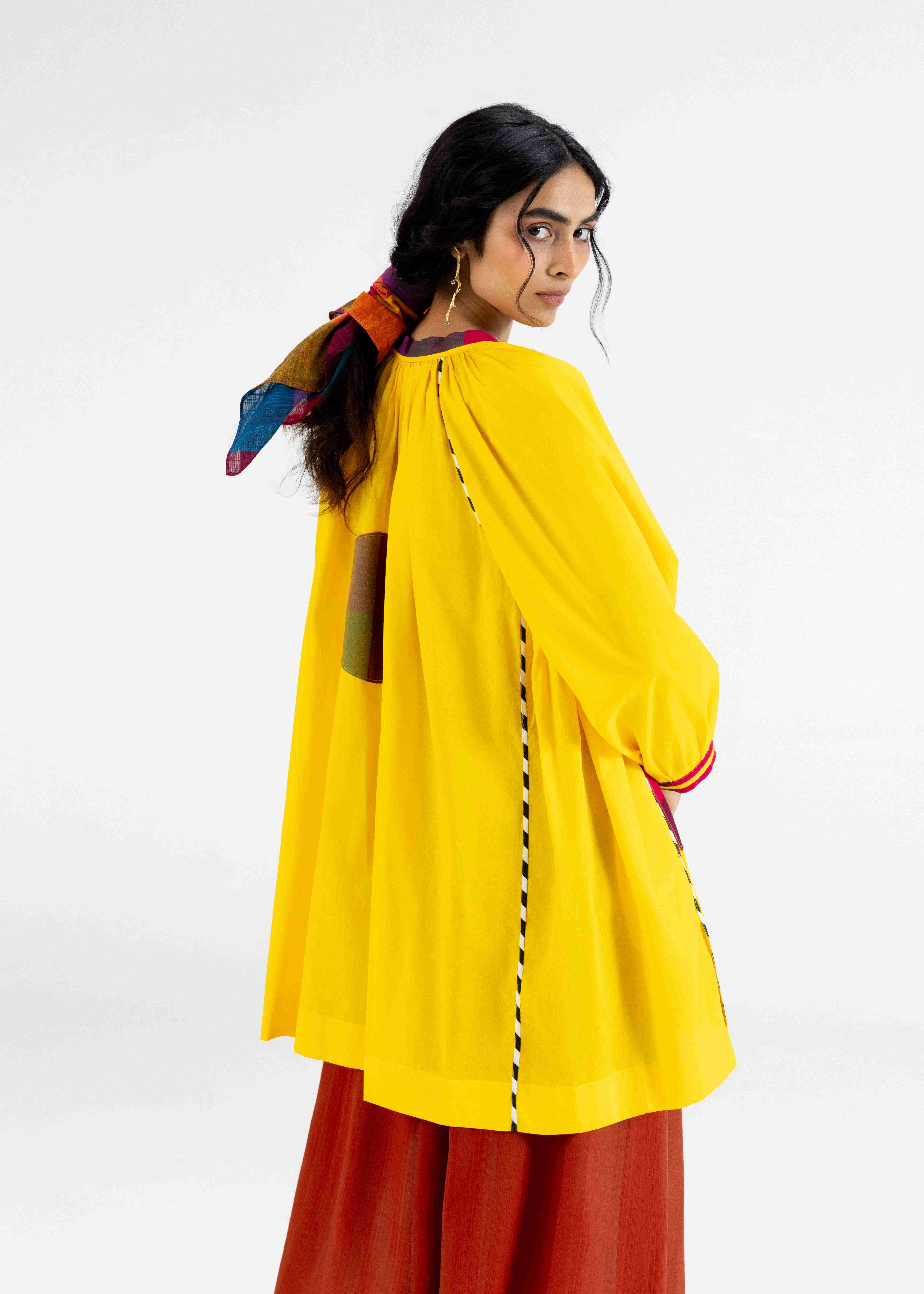 Yellow Raglan Tunic