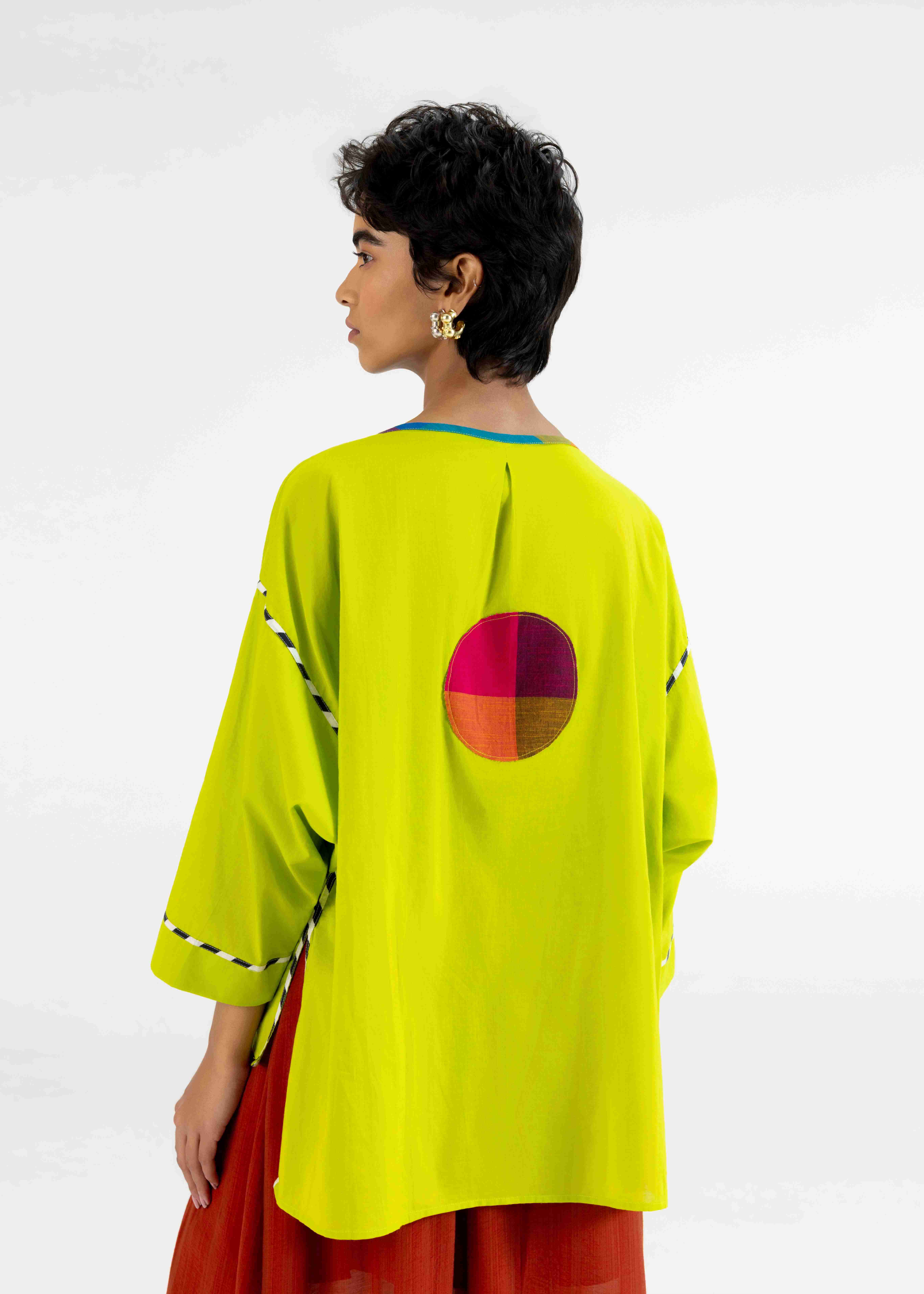 Lime Green Raglan Tunic