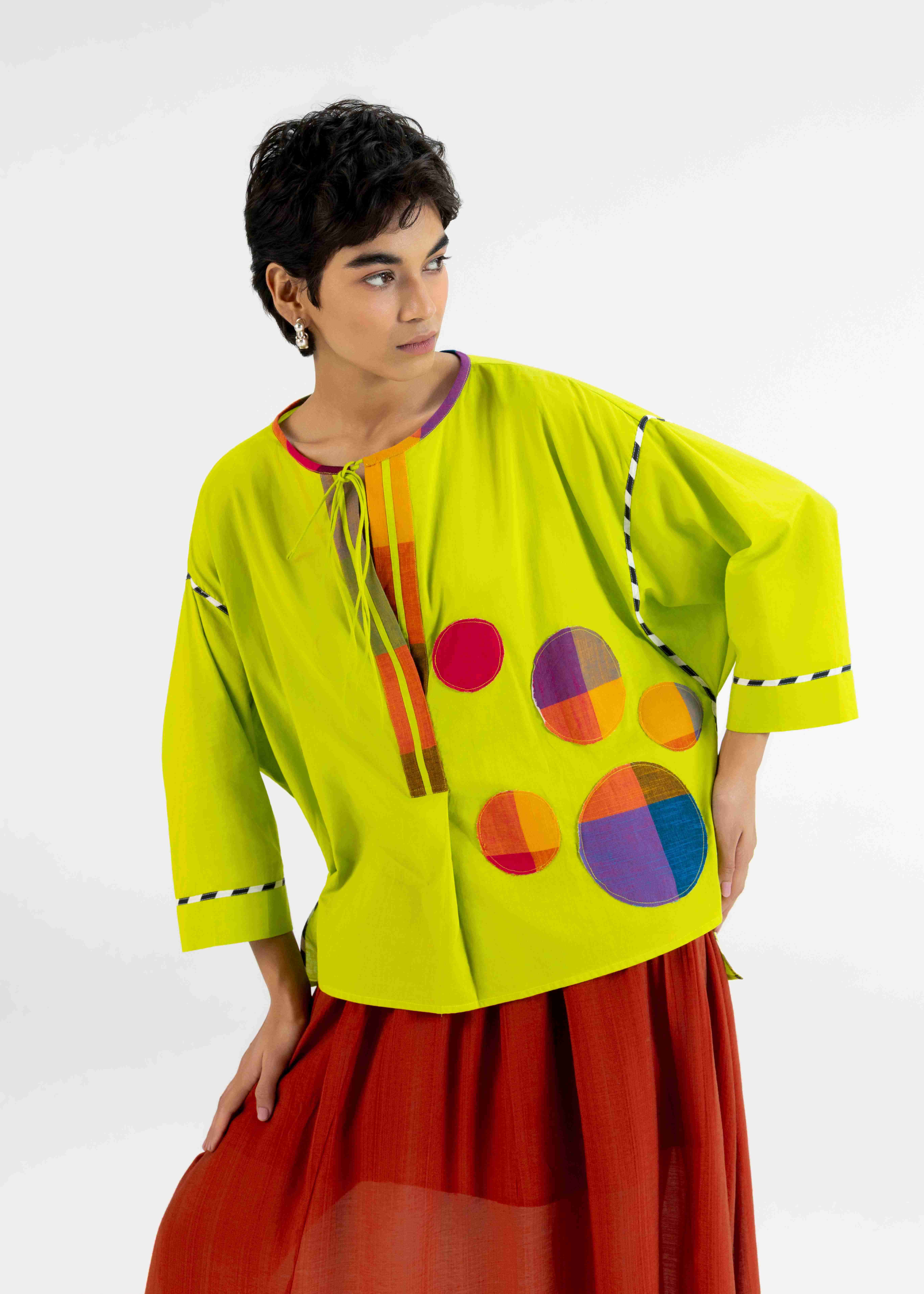 Lime Green Raglan Tunic