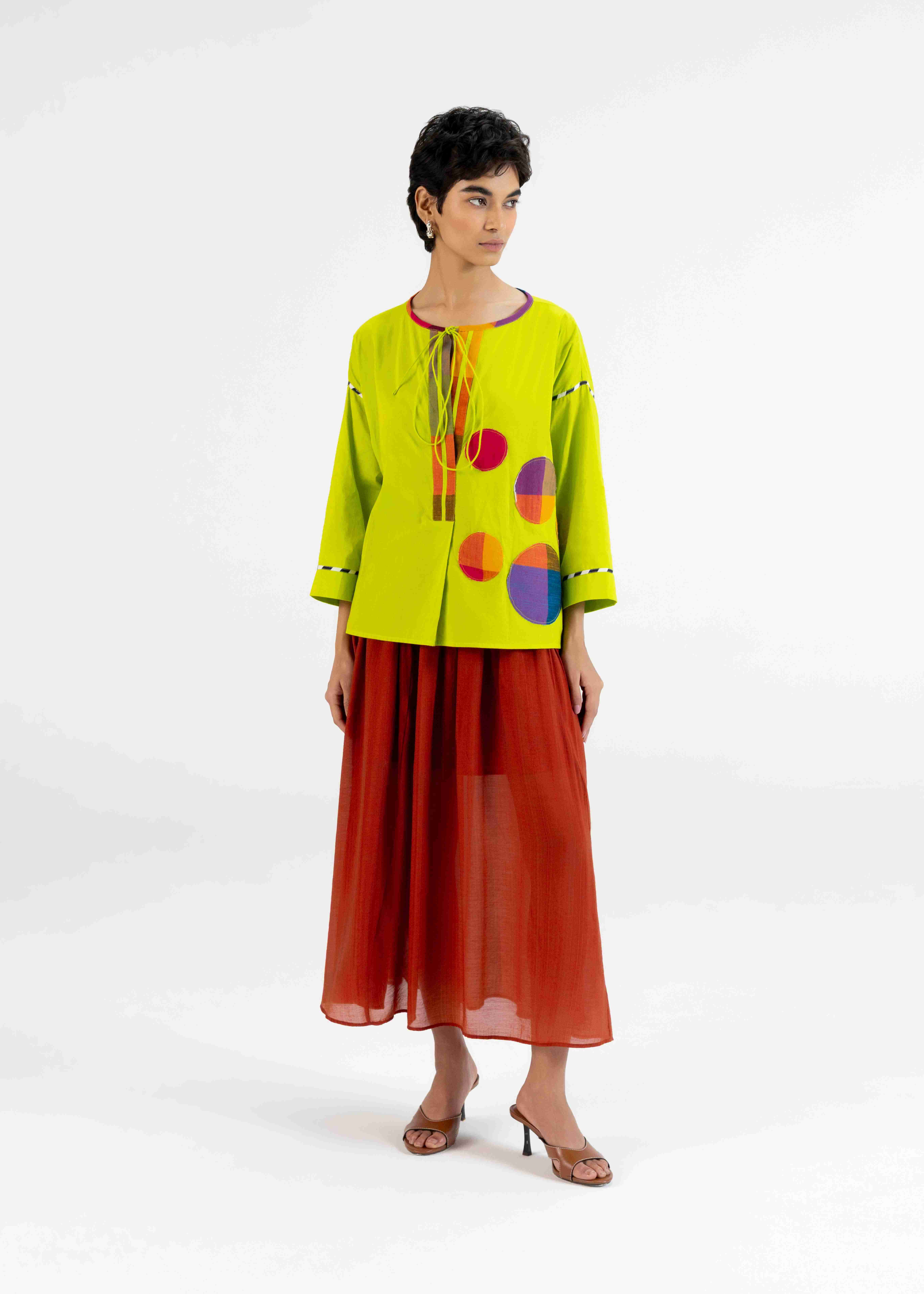 Lime Green Raglan Tunic