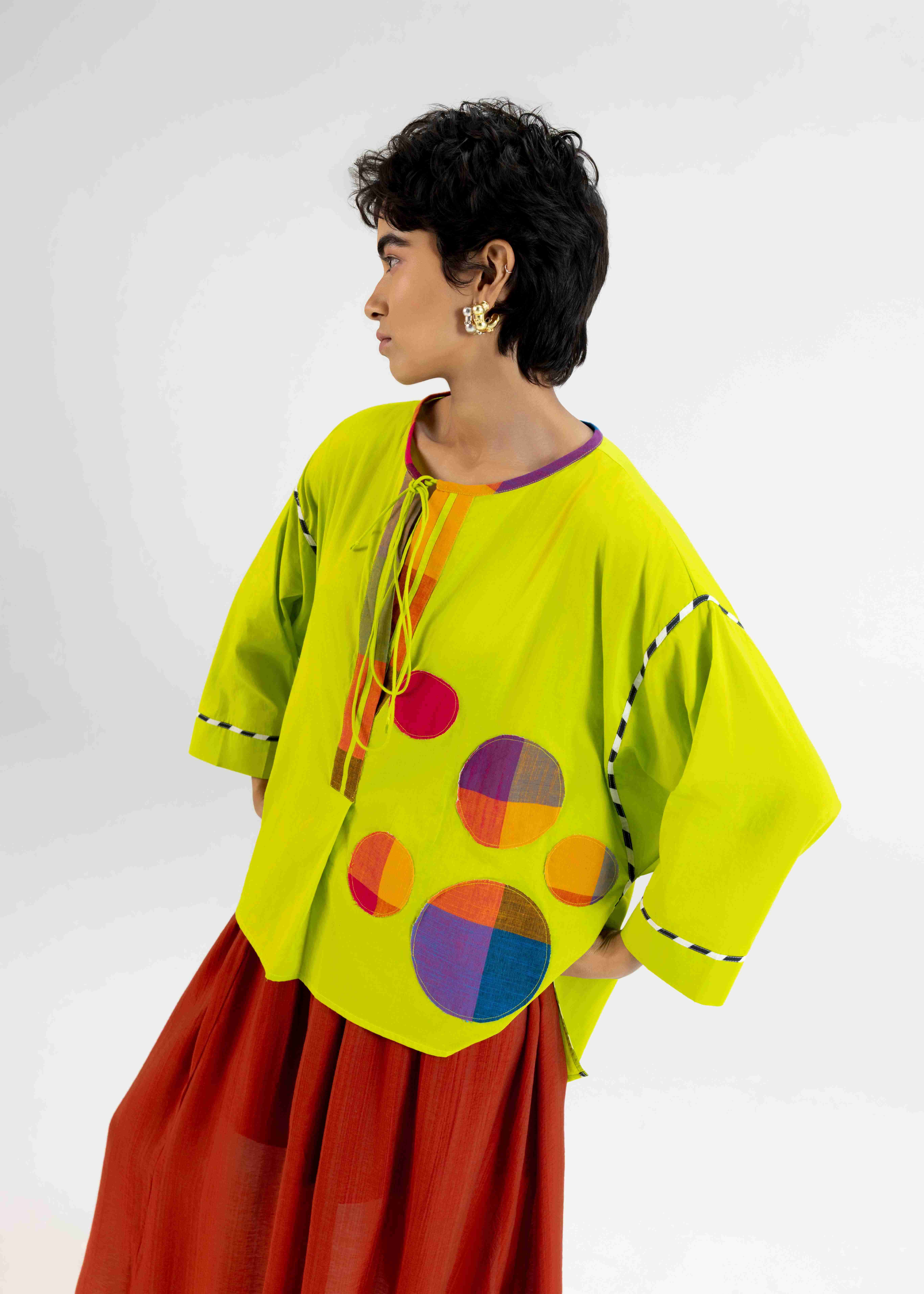 Lime Green Raglan Tunic