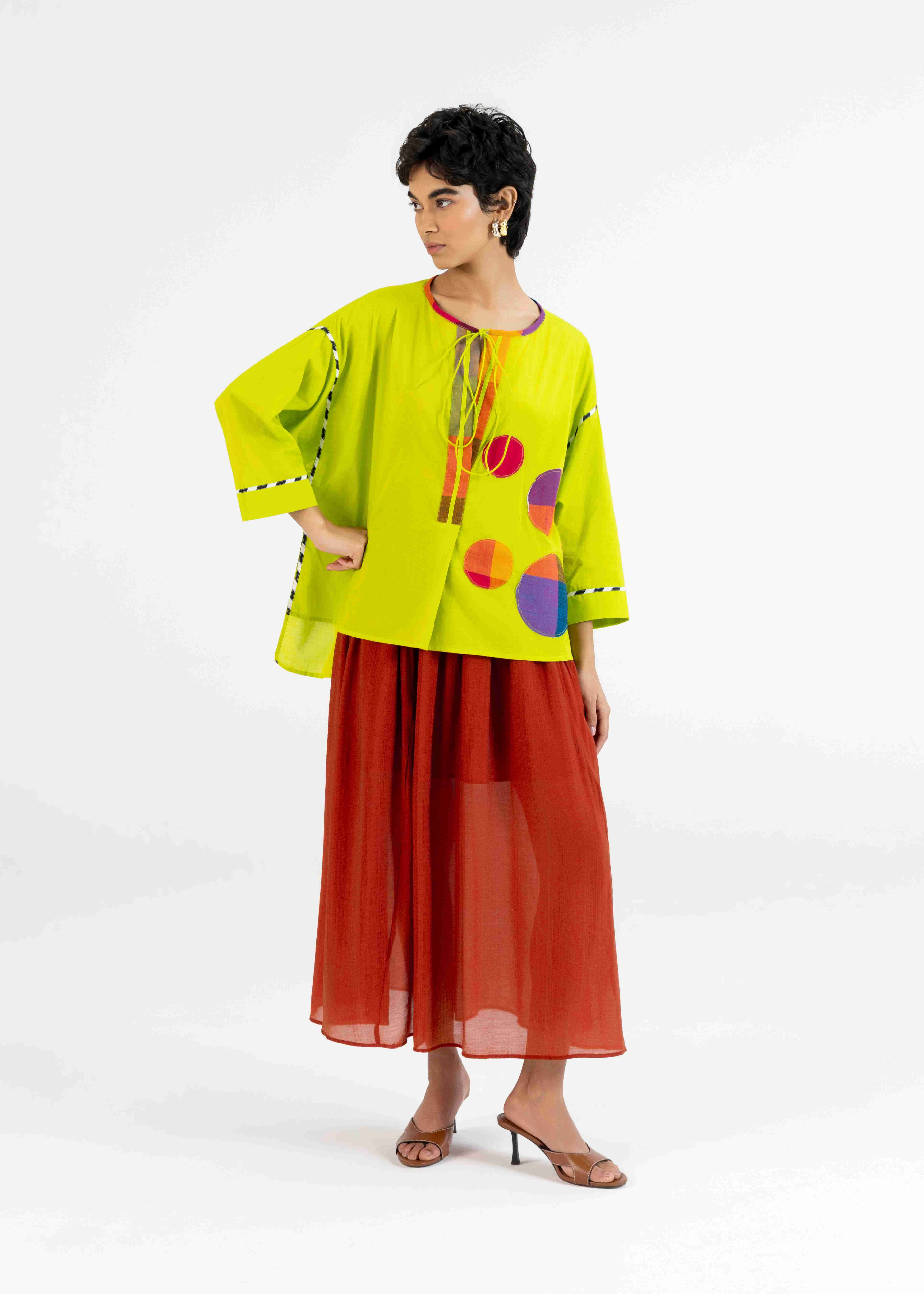 Lime Green Raglan Tunic