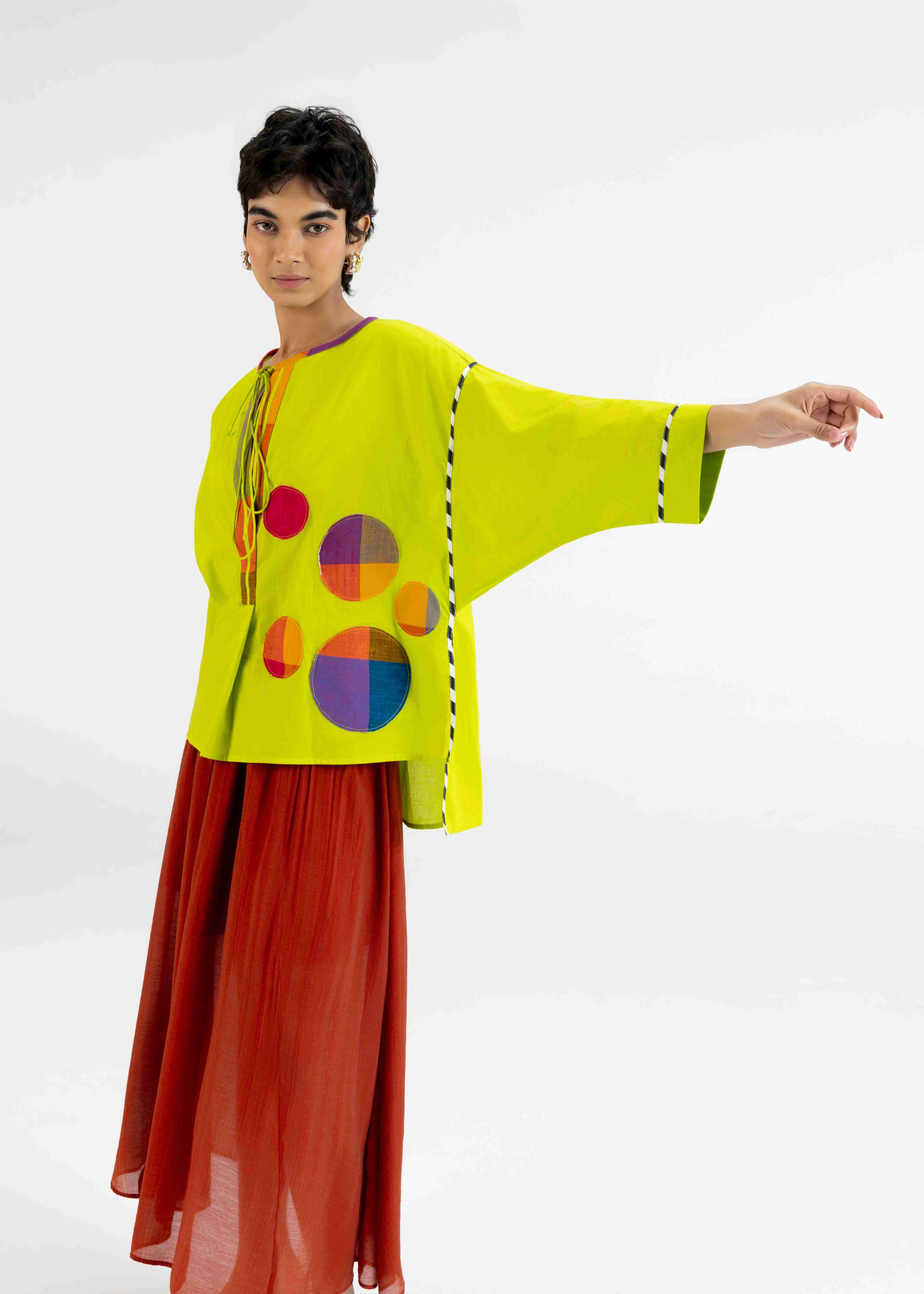 Lime Green Raglan Tunic