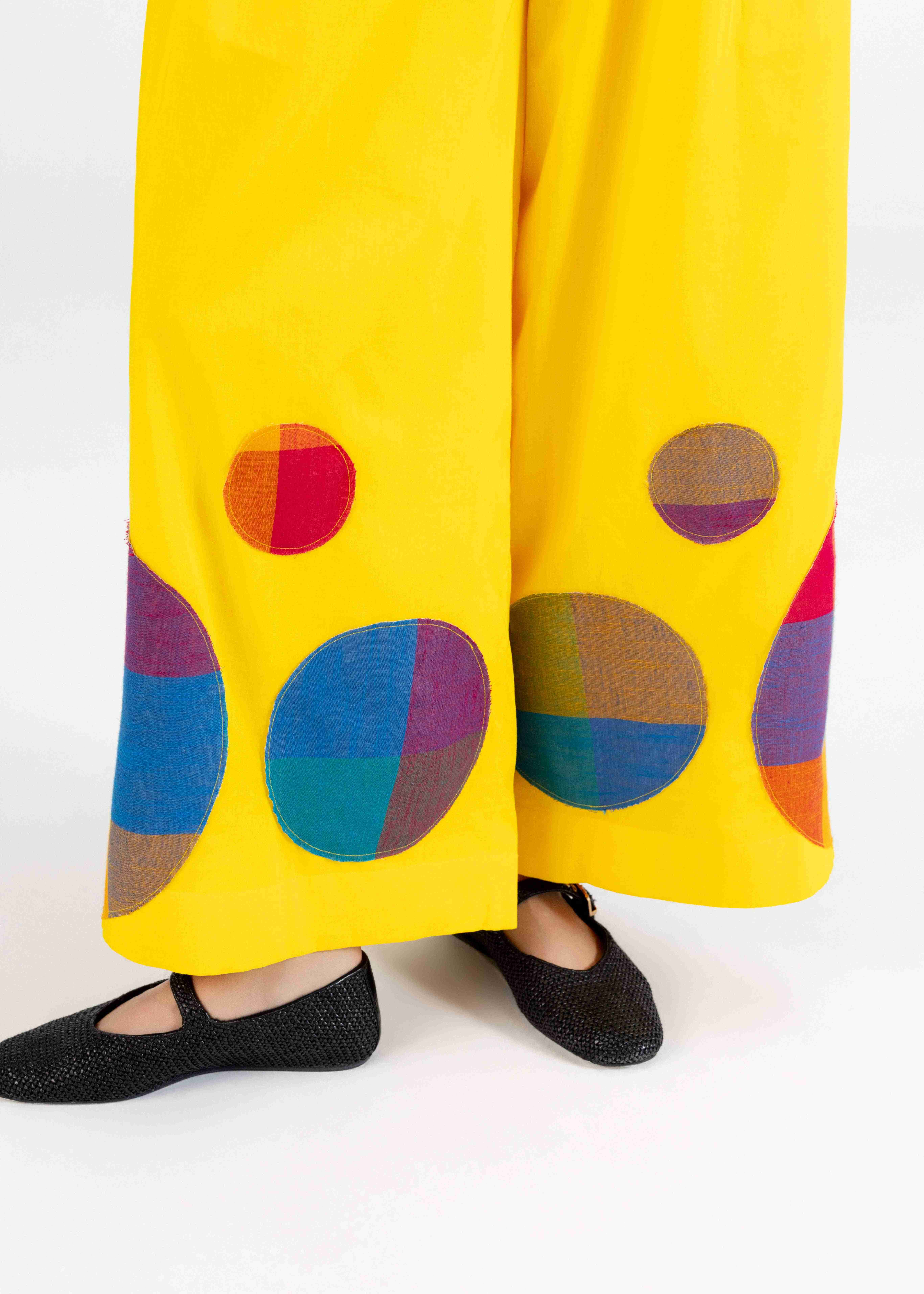 Yellow Flared Pant