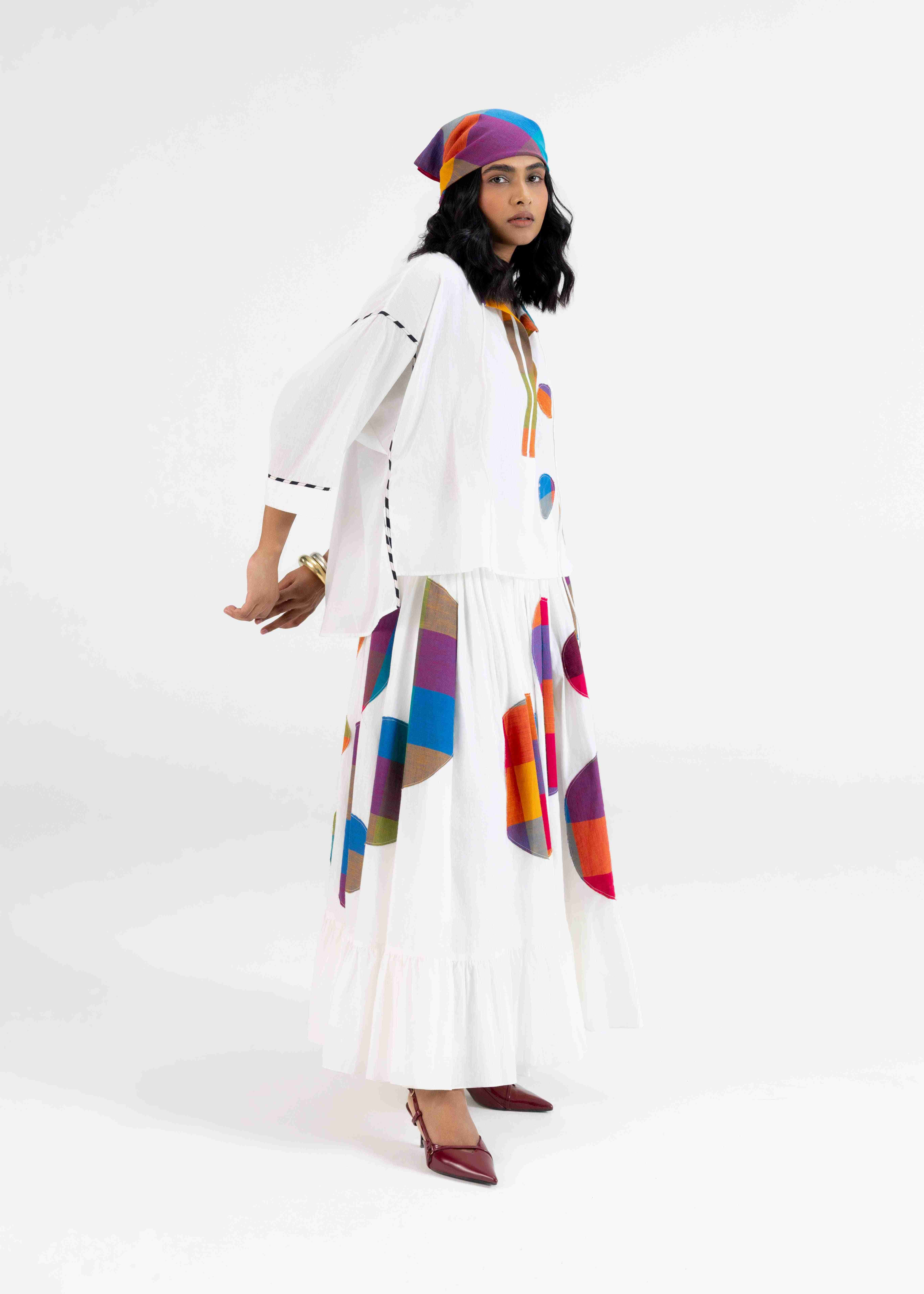 Offwhite Kaftan Top