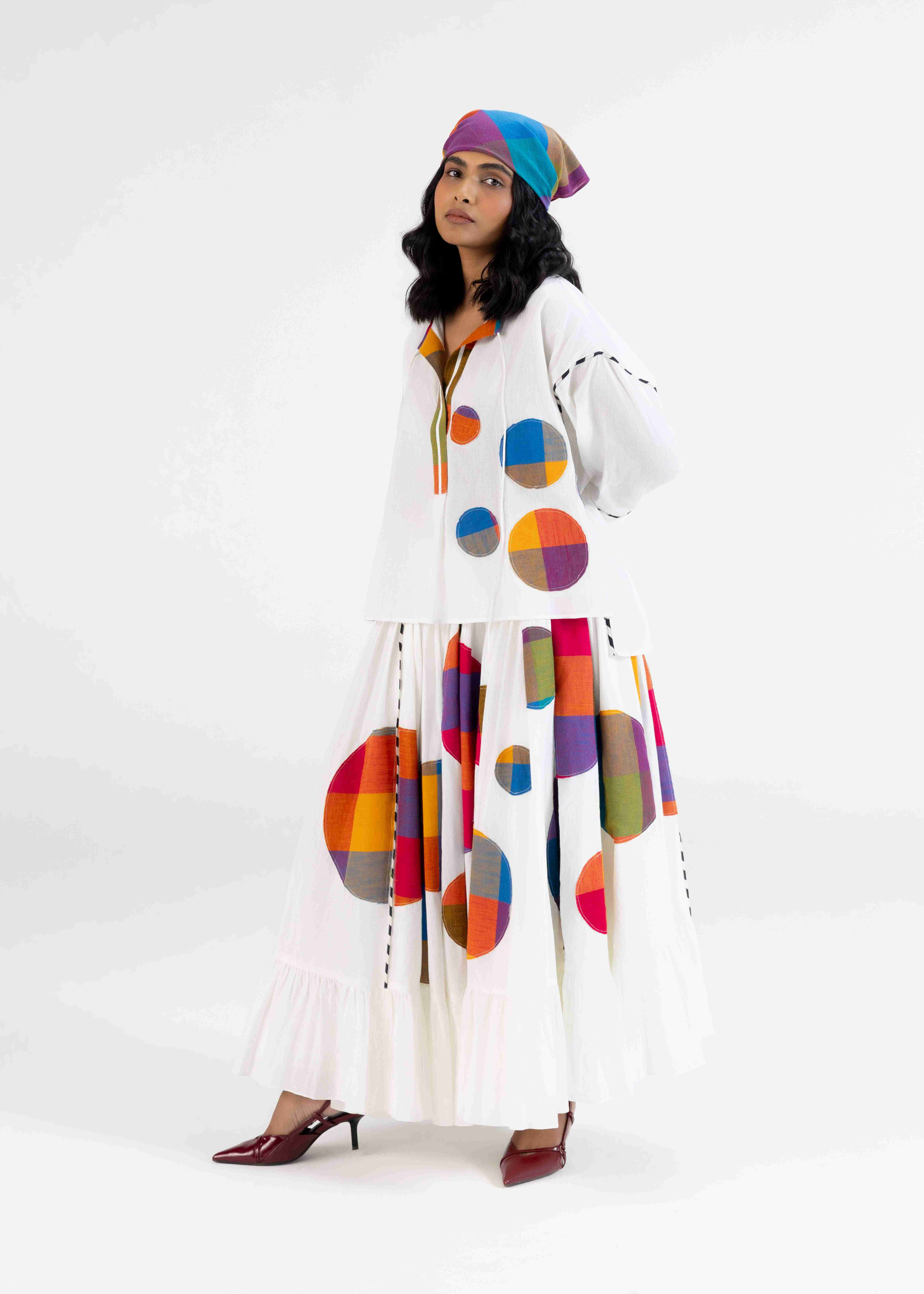 Offwhite Kaftan Top