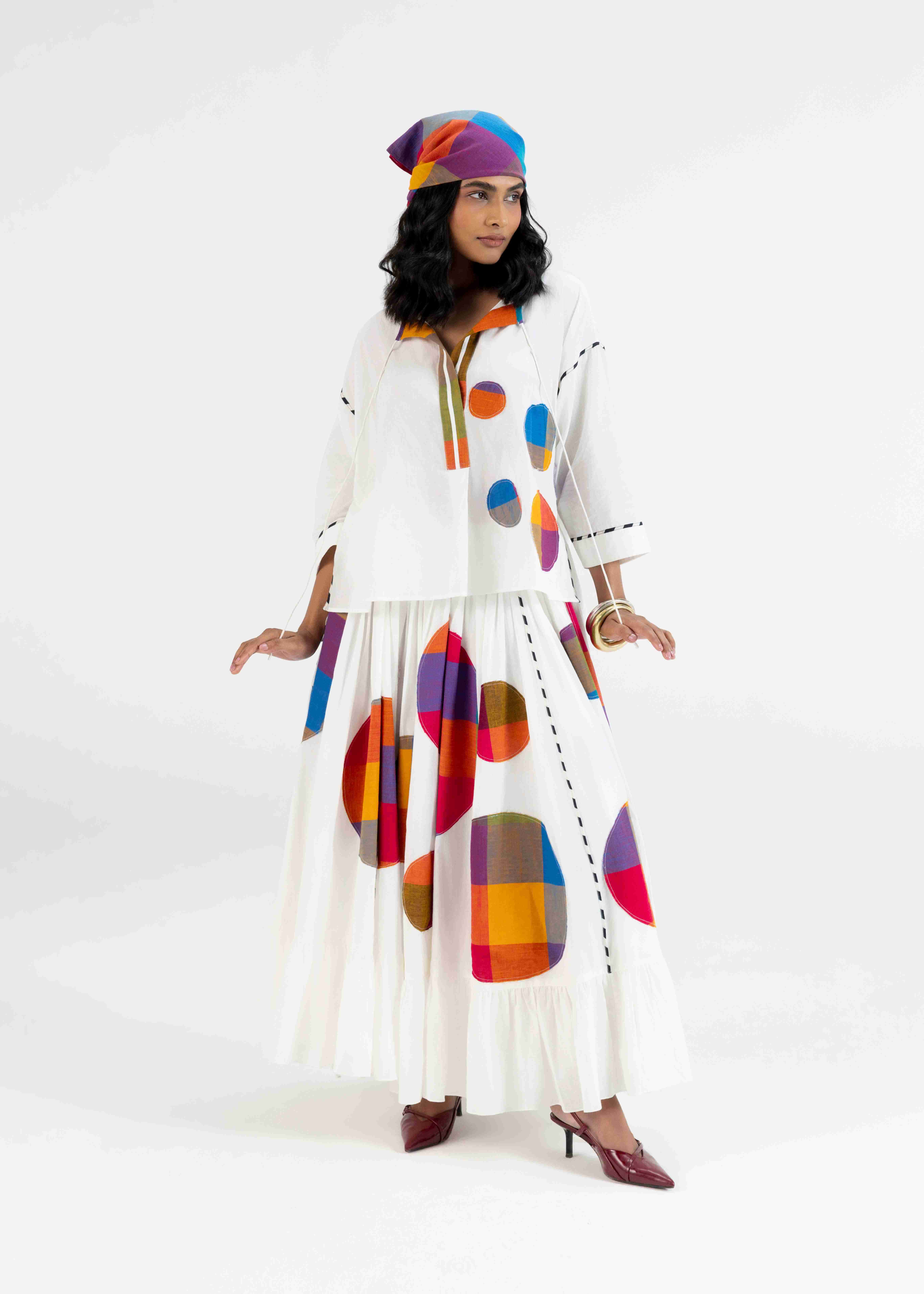Offwhite Kaftan Top