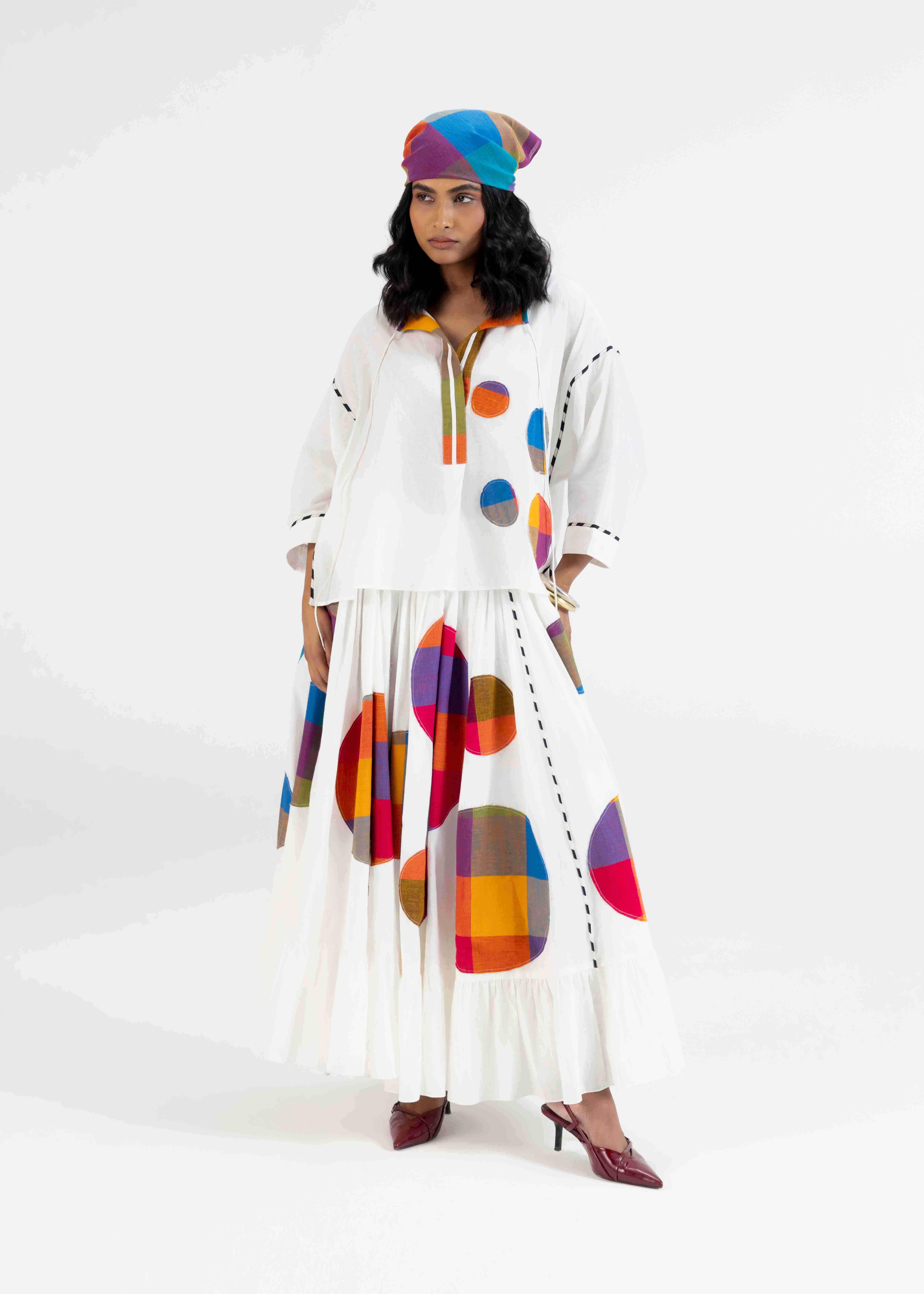 Offwhite Kaftan Top