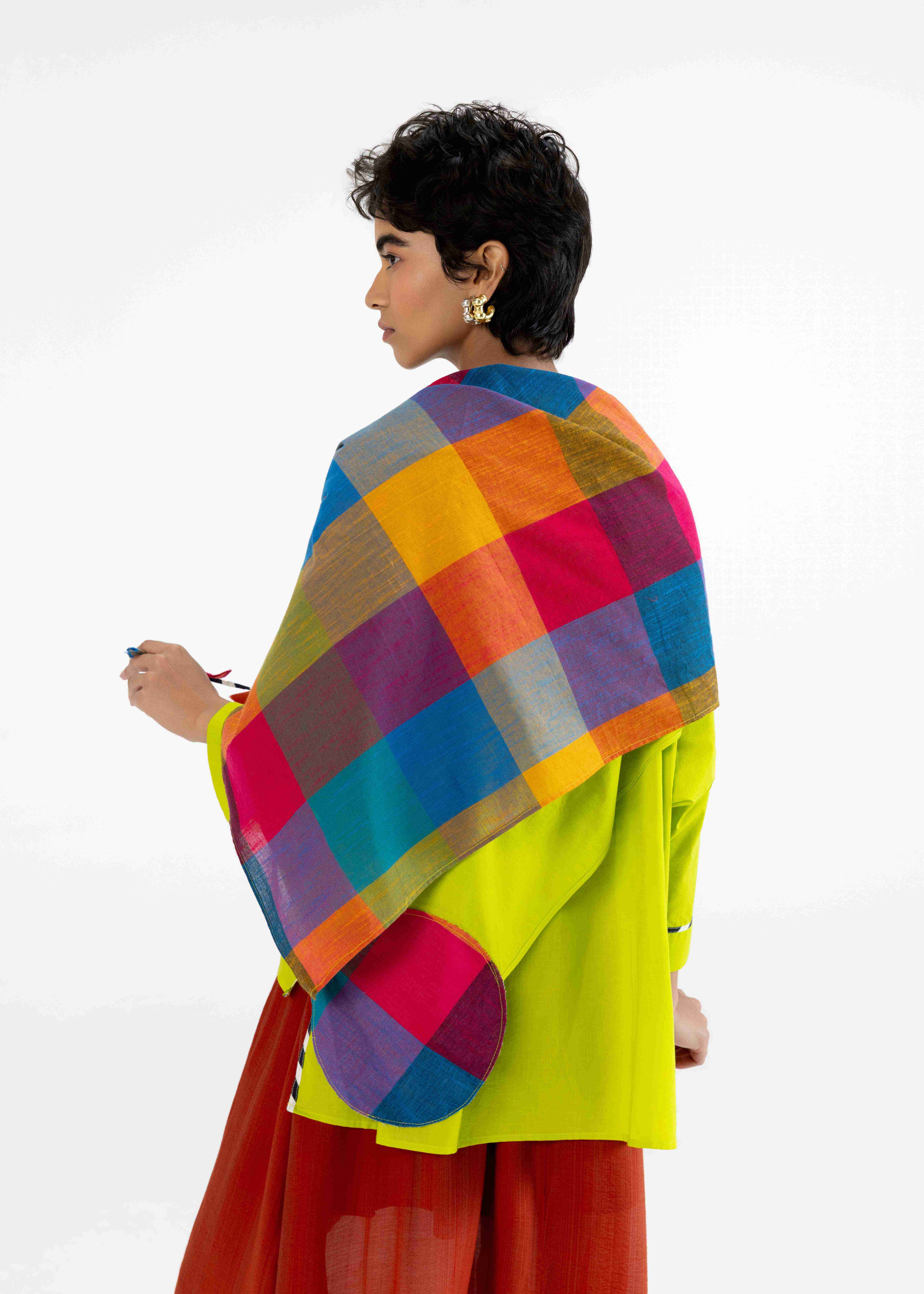 Lime Green Kaftan Top