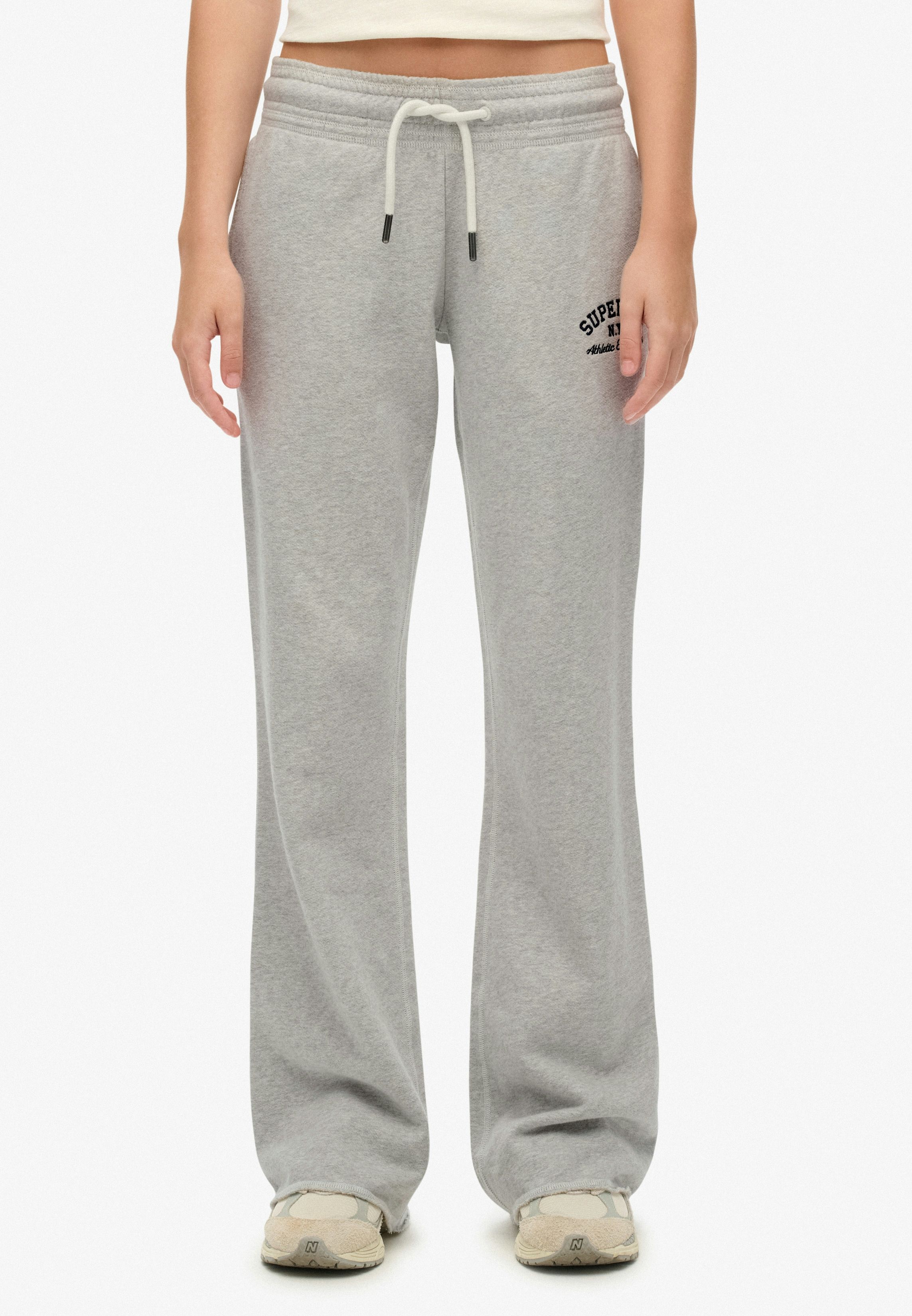 ATHLETIC EMBROIDERED FLARE JOGGER