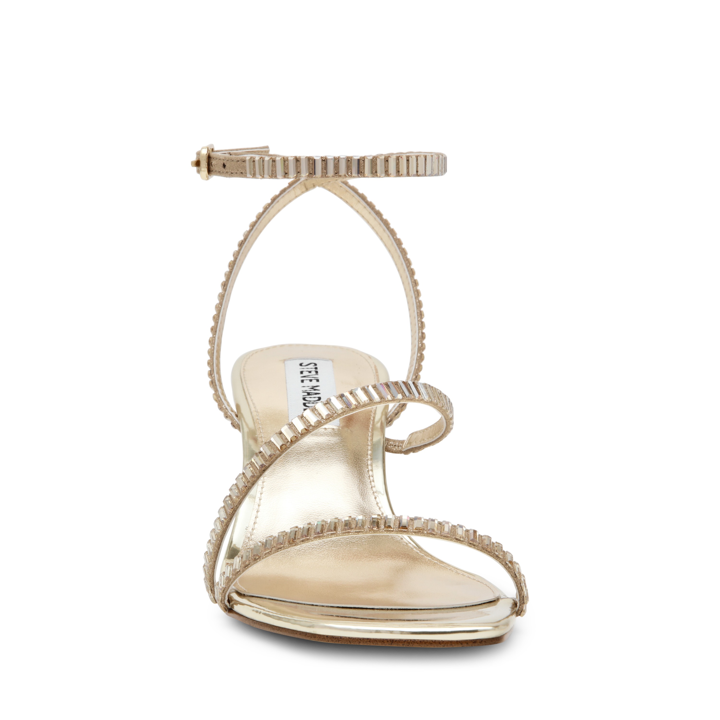ANNOUNCE-IN Gold Heel Sandals