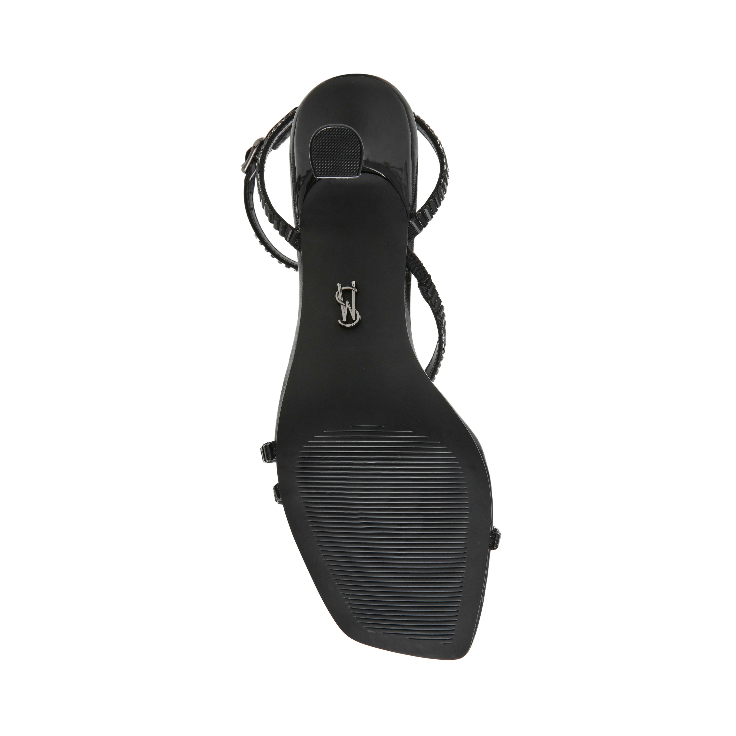 ANNOUNCE-IN Black Heel Sandals