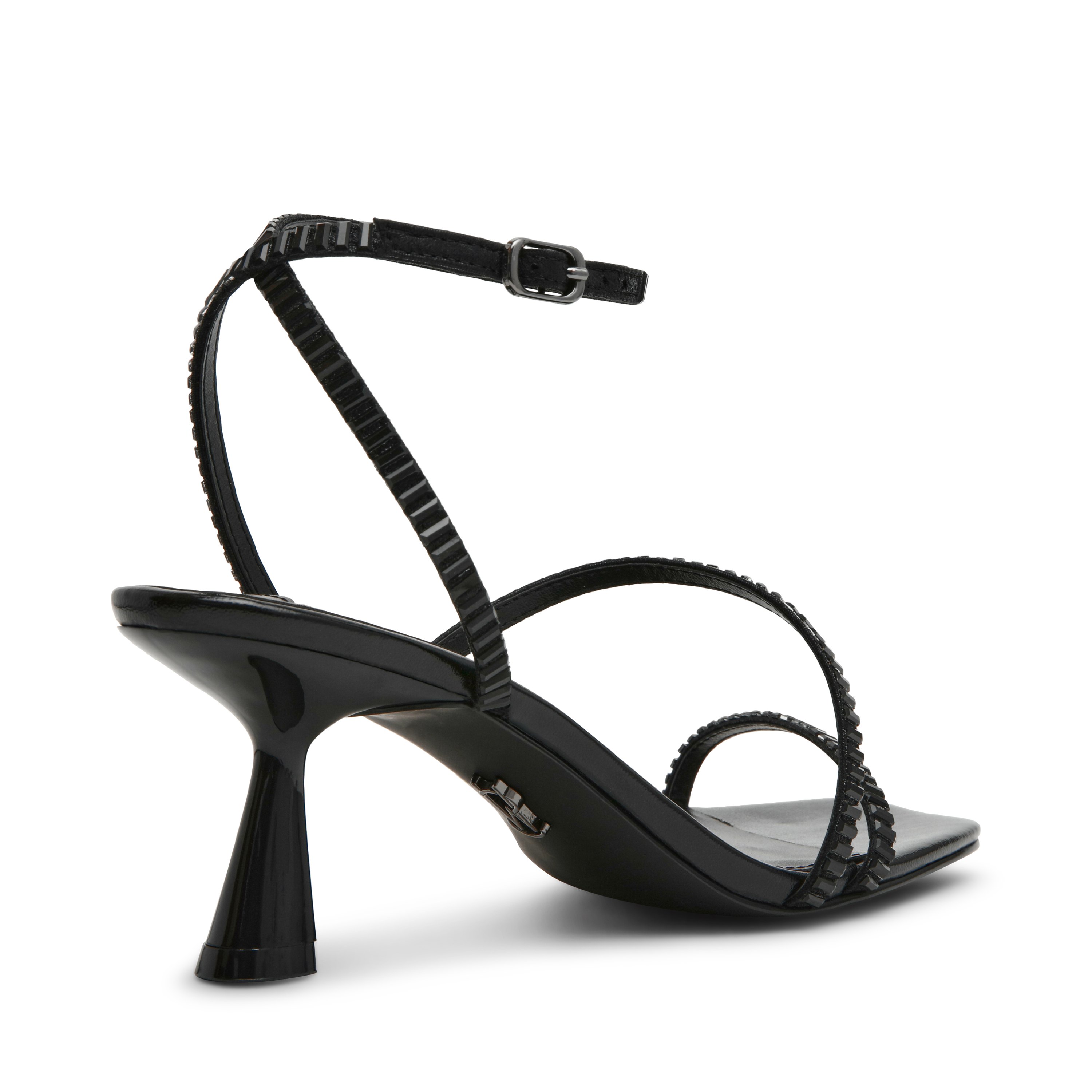 ANNOUNCE-IN Black Heel Sandals