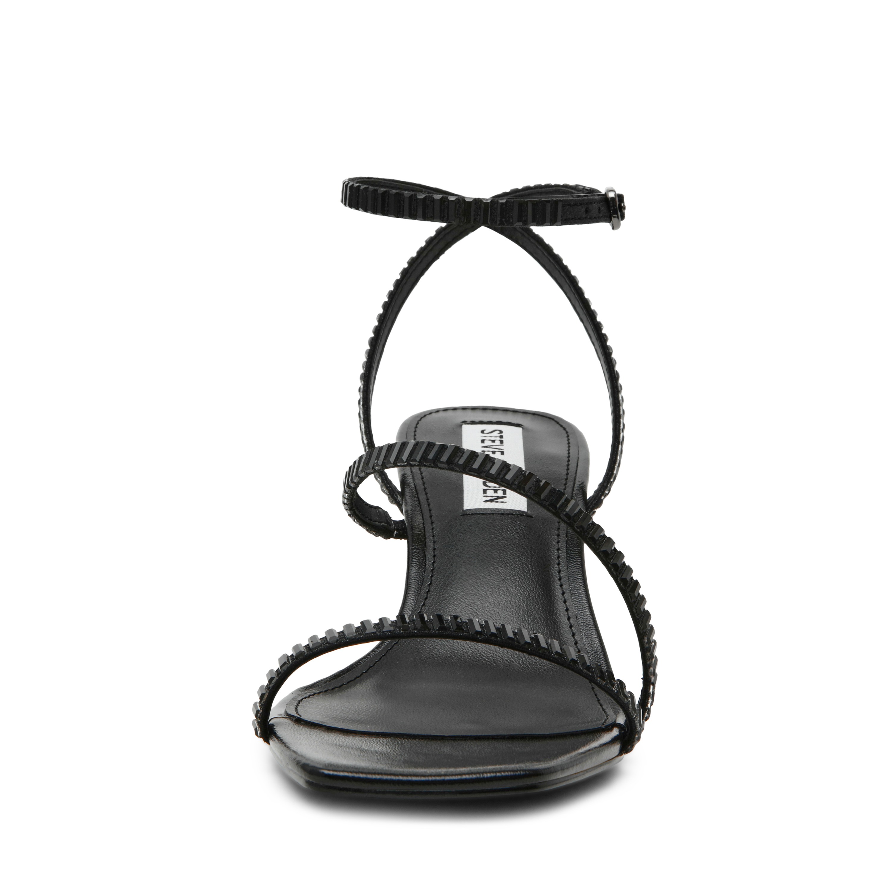 ANNOUNCE-IN Black Heel Sandals