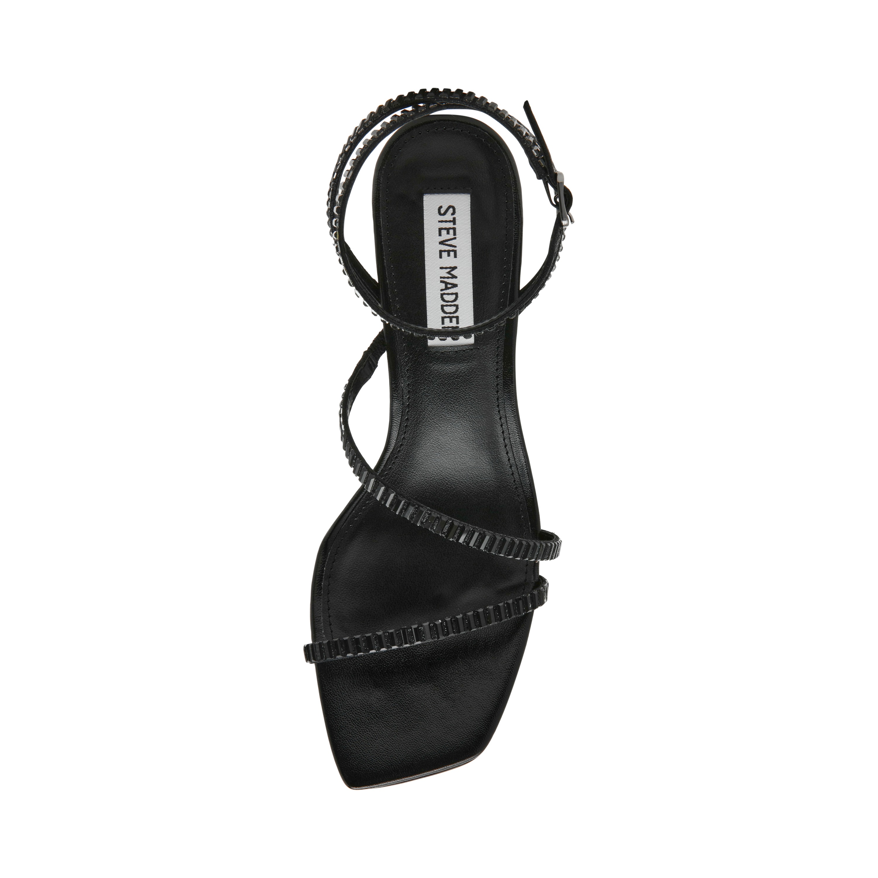 ANNOUNCE-IN Black Heel Sandals