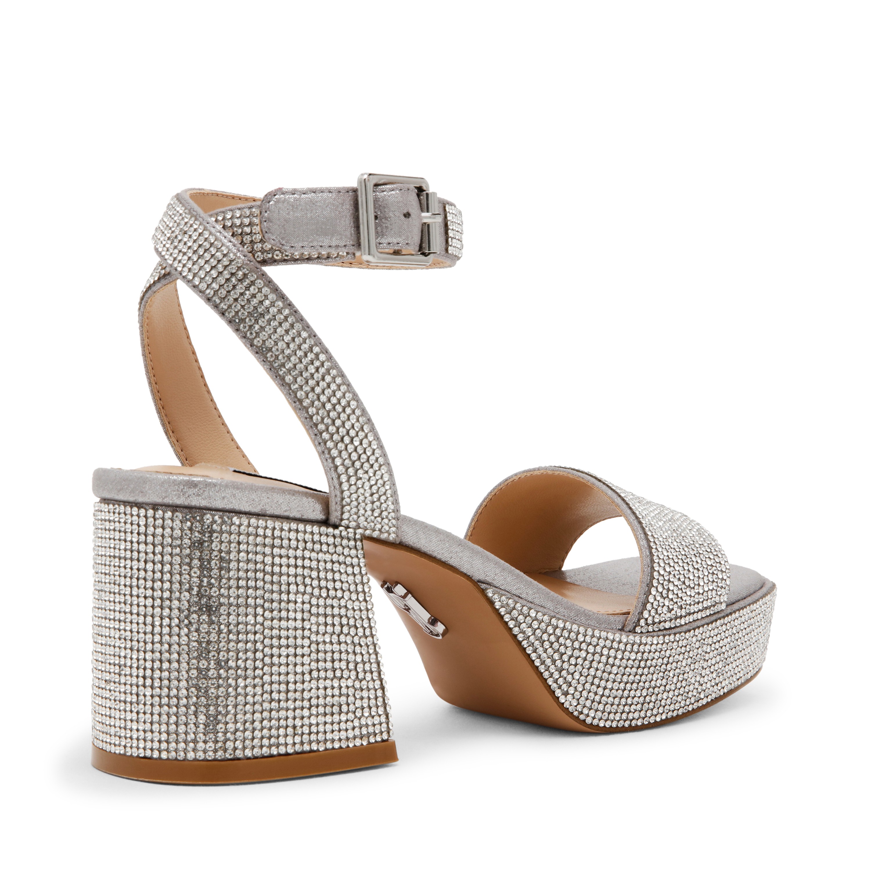 Mercerr-R-In Rhinestone Heel Sandals