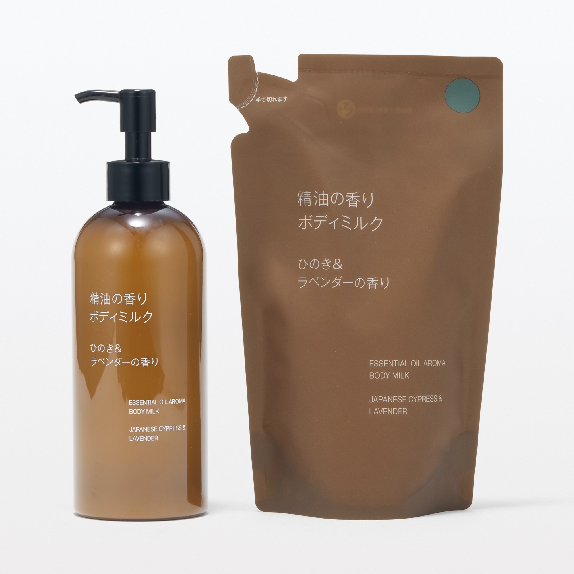 ESSENTIAL OIL AROMA BODY MILK JAPANESE CYPRESS & LAVENDER