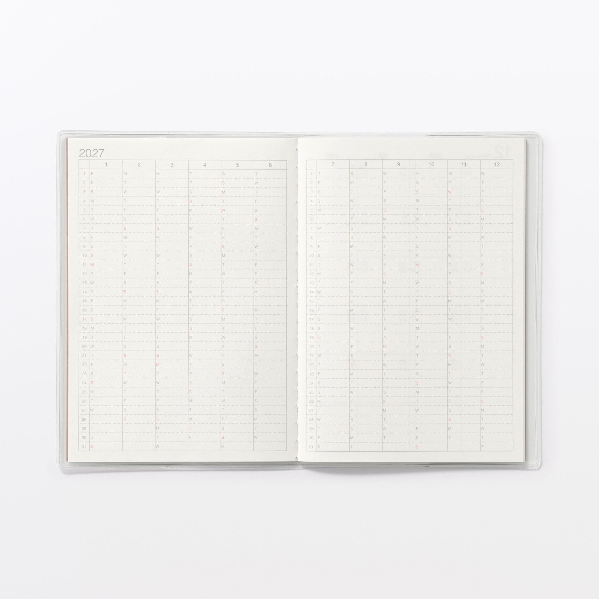 Monday start Monthly planner / From Dec. 2026