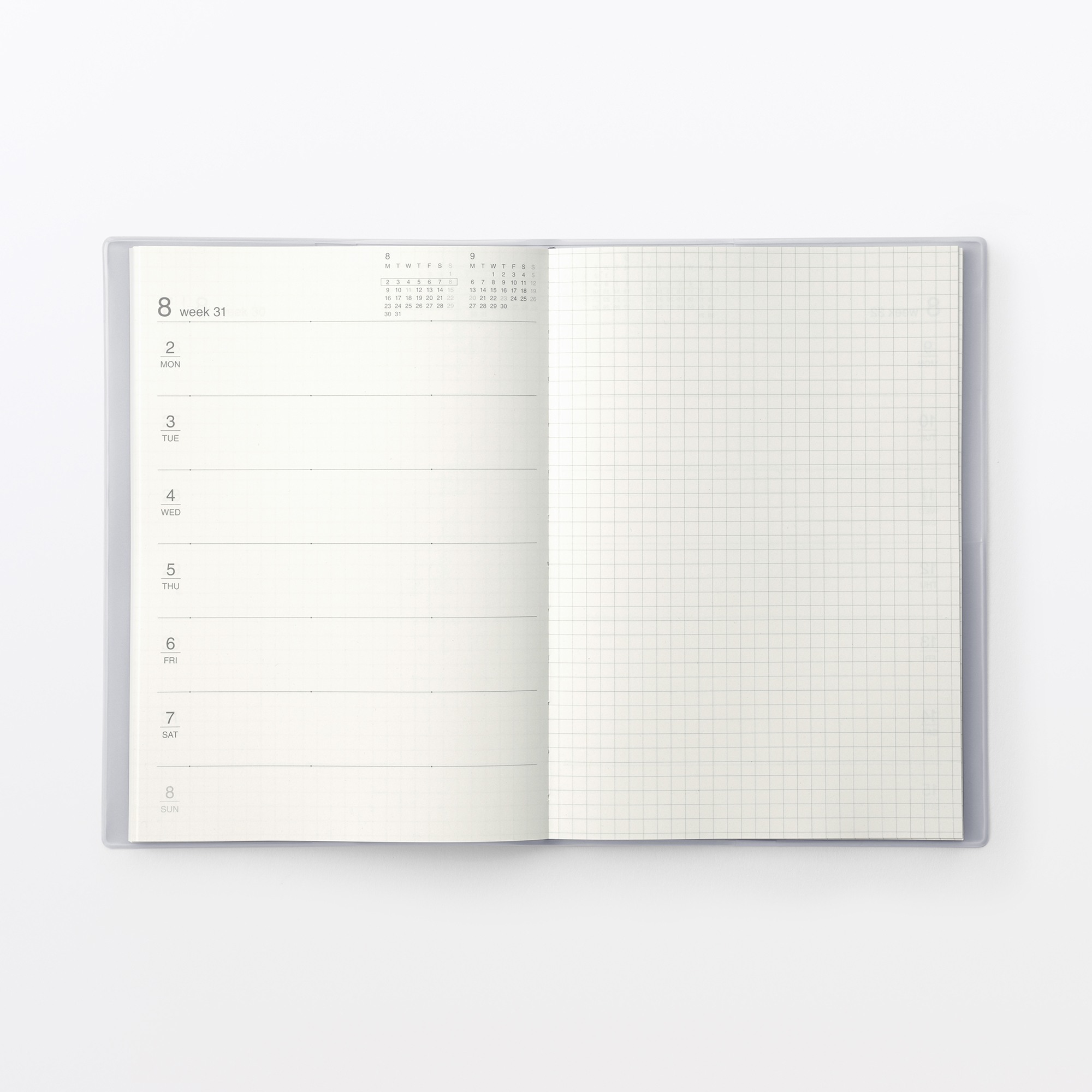 Monday start Monthly/Weekly planner / From Dec. 2026