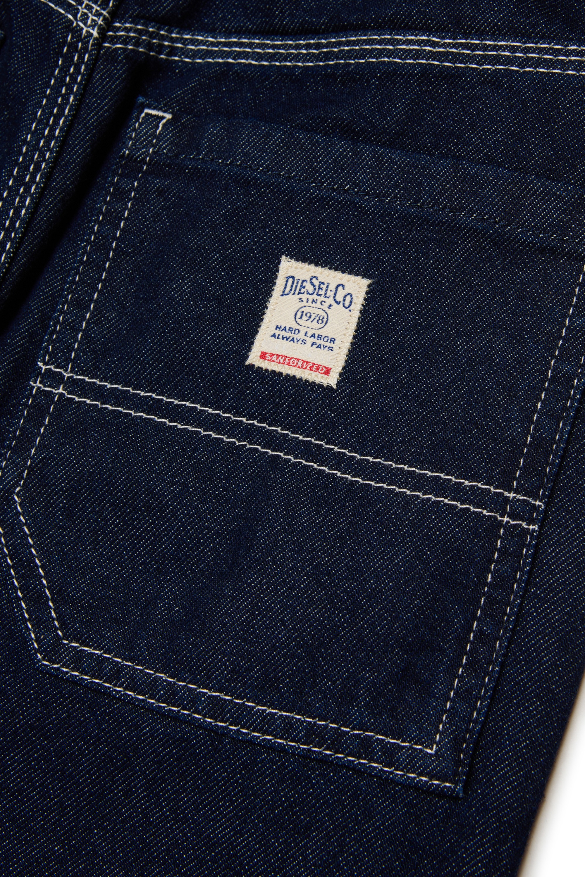 Dark Blue Regular Fit Regular jeans-D-Berr