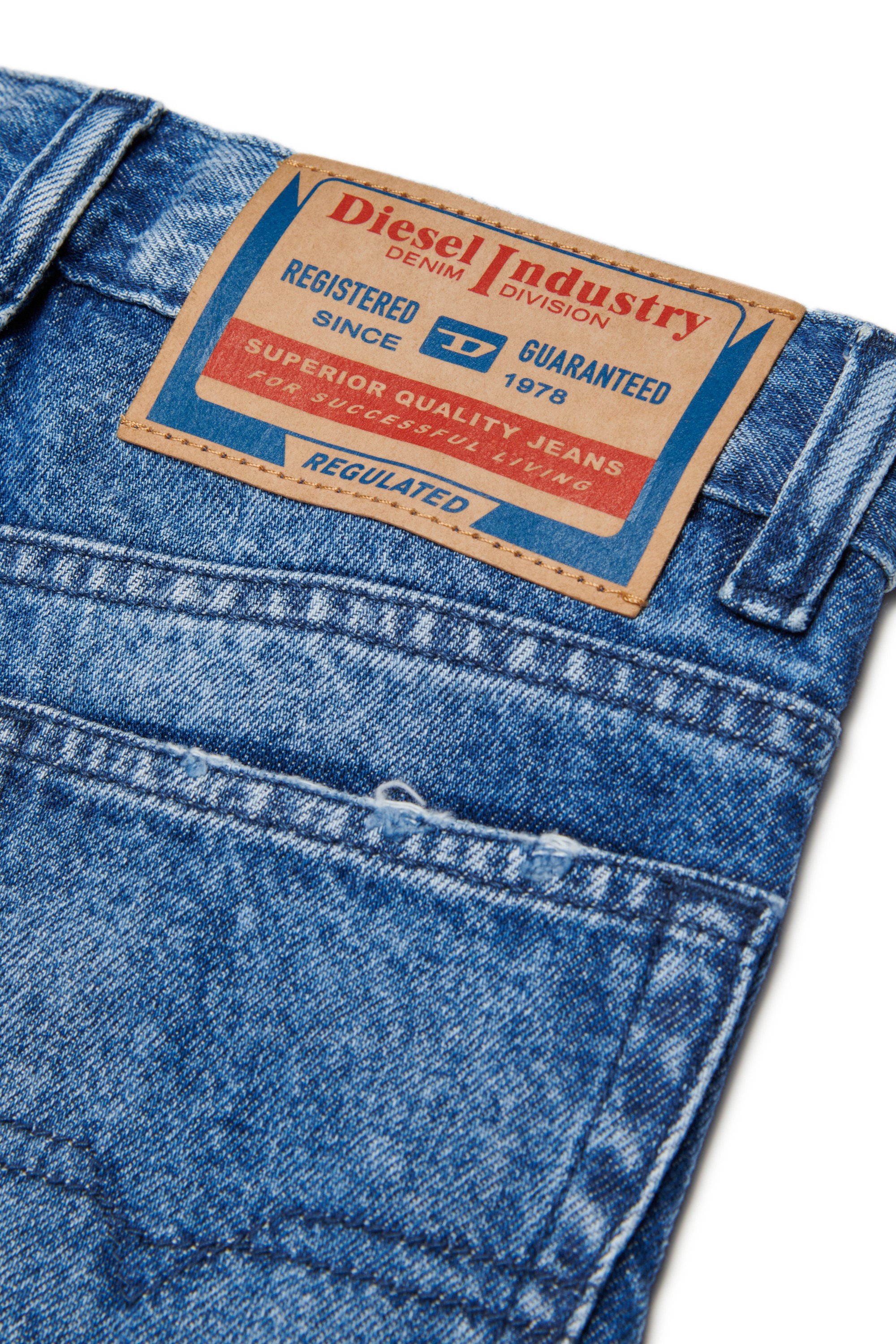 Blue Relaxed Fit Relaxed jeans-D-Maki