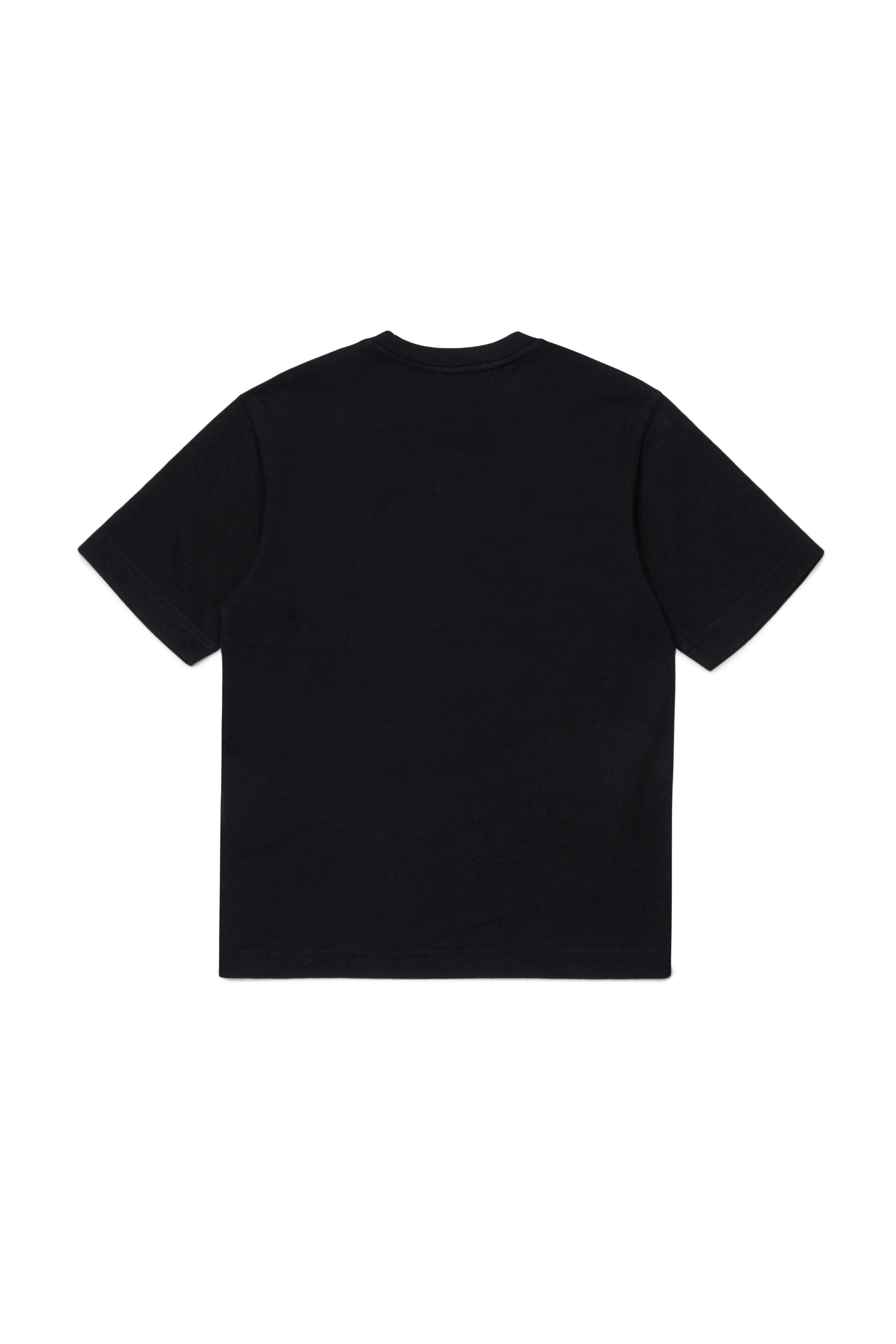 Black T-shirt with vintage-style print