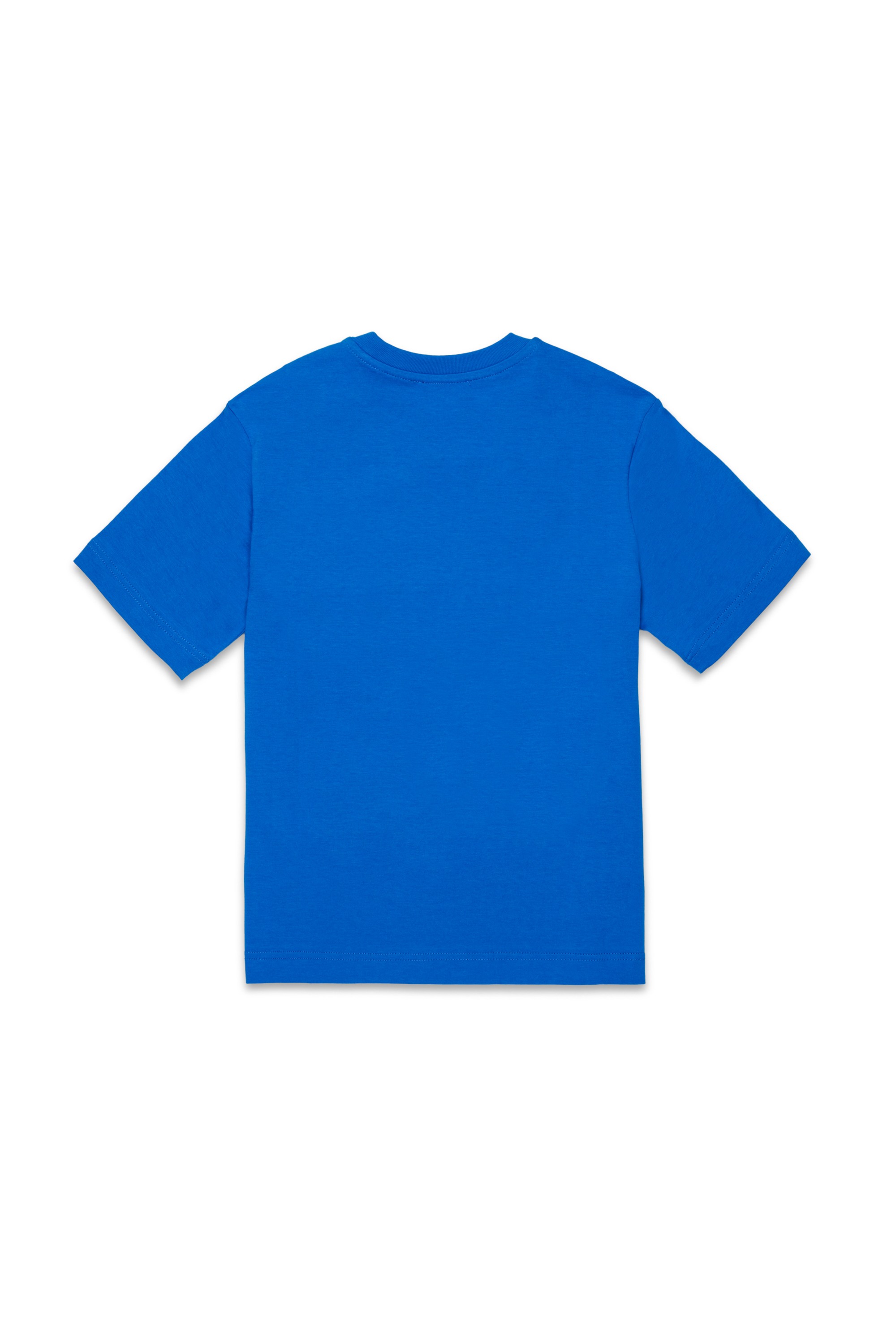 Blue Cotton T-shirt with shadow Oval D