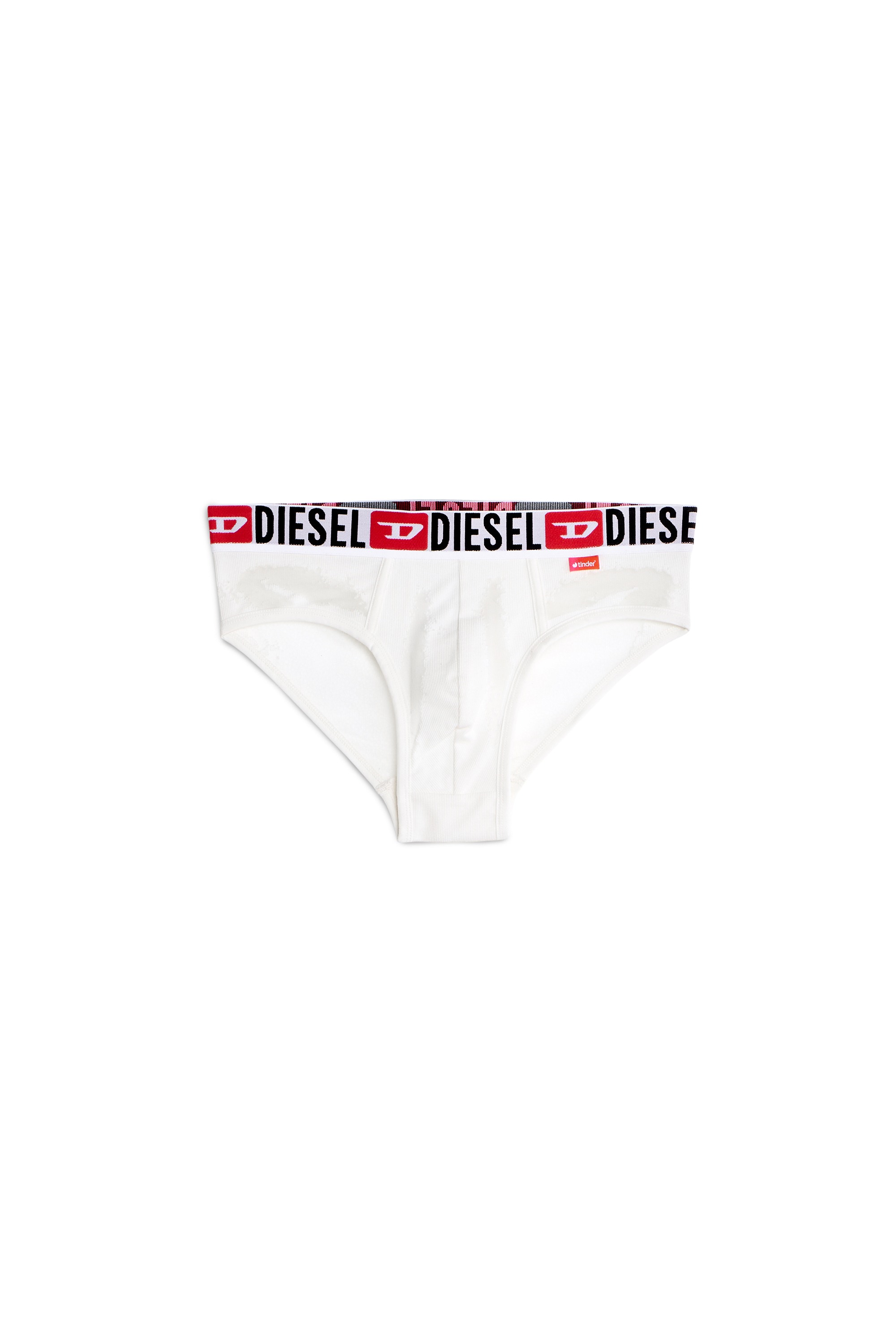 White Briefs with sheer devoré effect