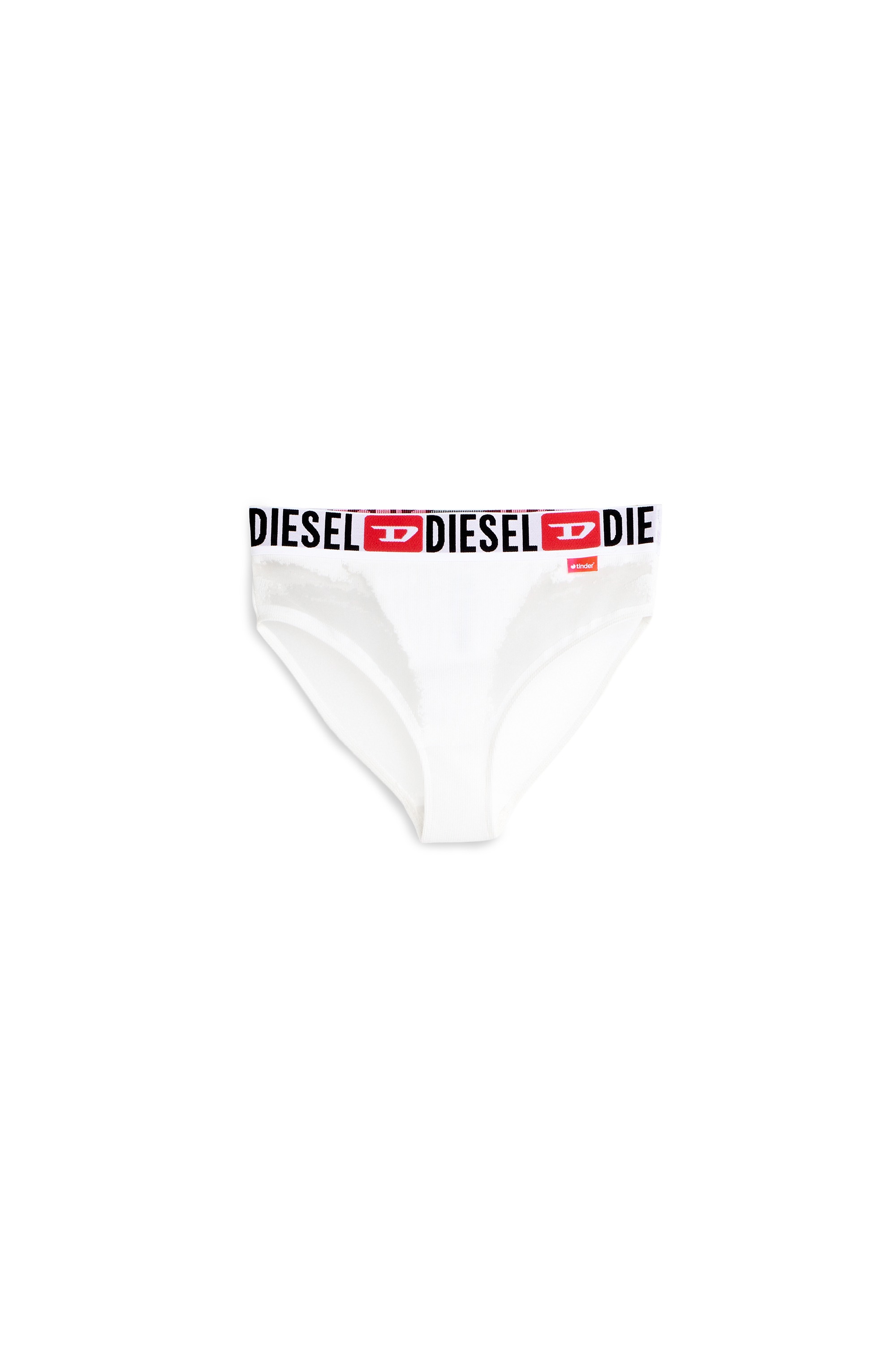 White Briefs with sheer devoré effect