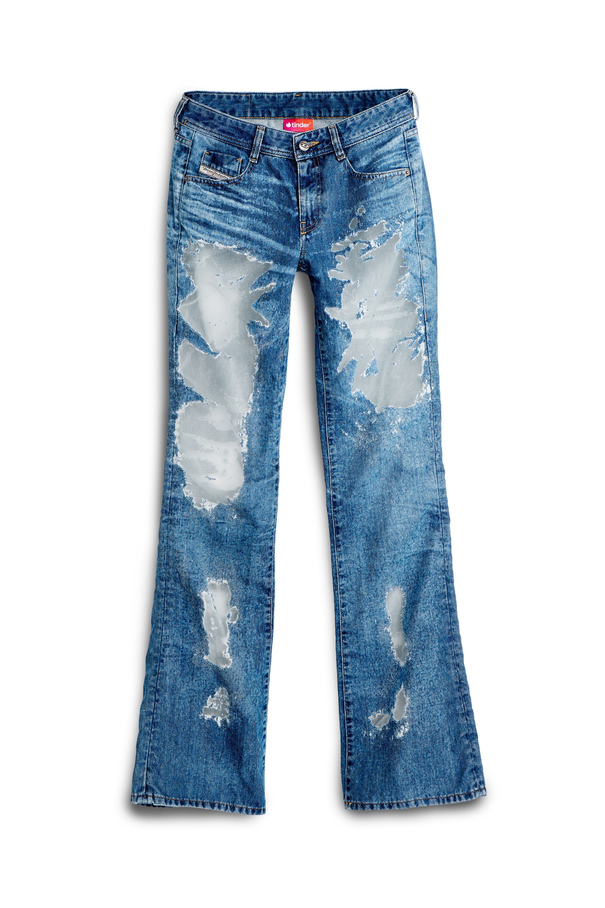 Blue Bootcut Jeans Low Waist 1969 D-Ebbey